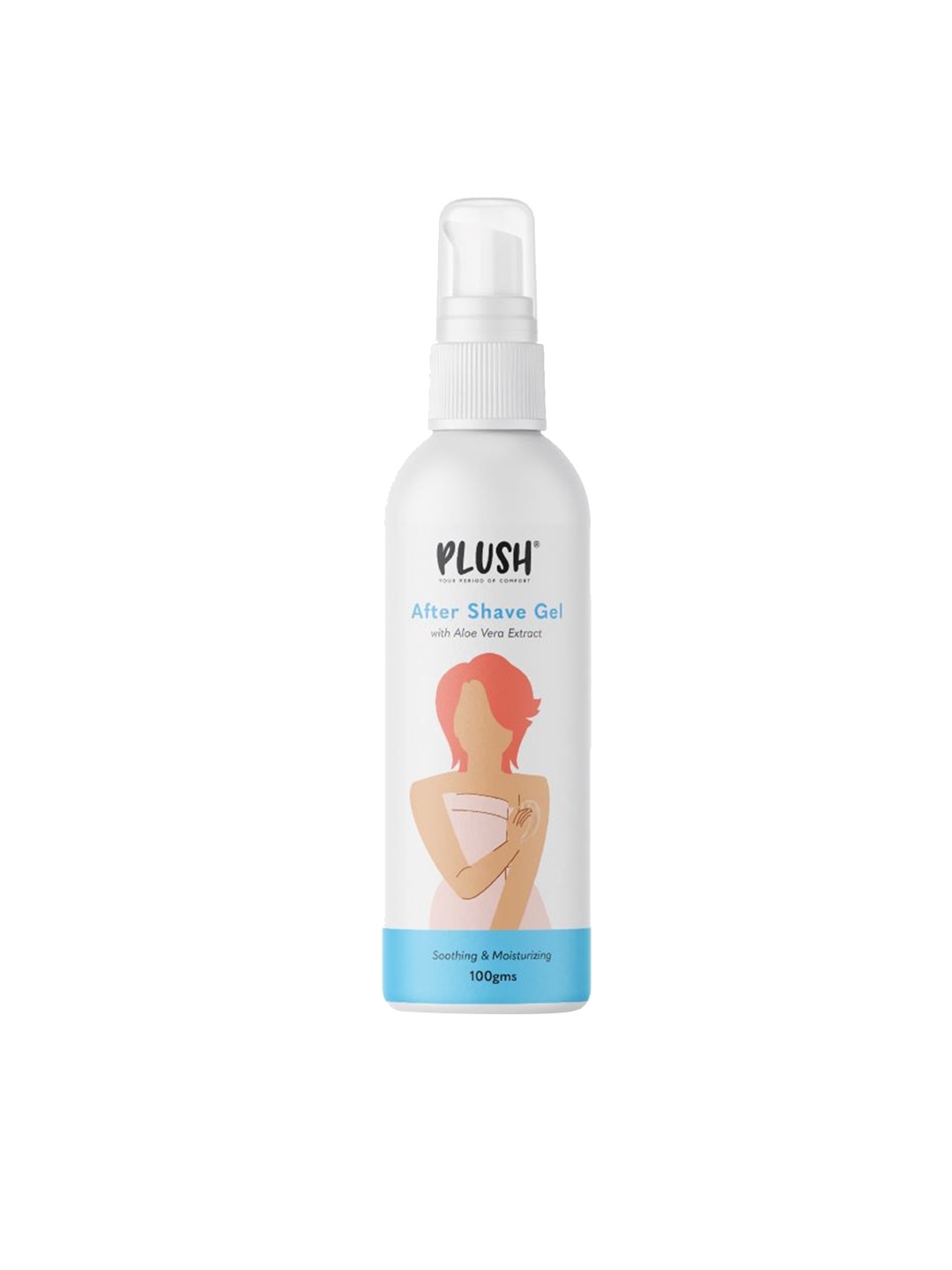 

Plush Women After Shave Gel With Aloe Vera Extract - 100 gm, White