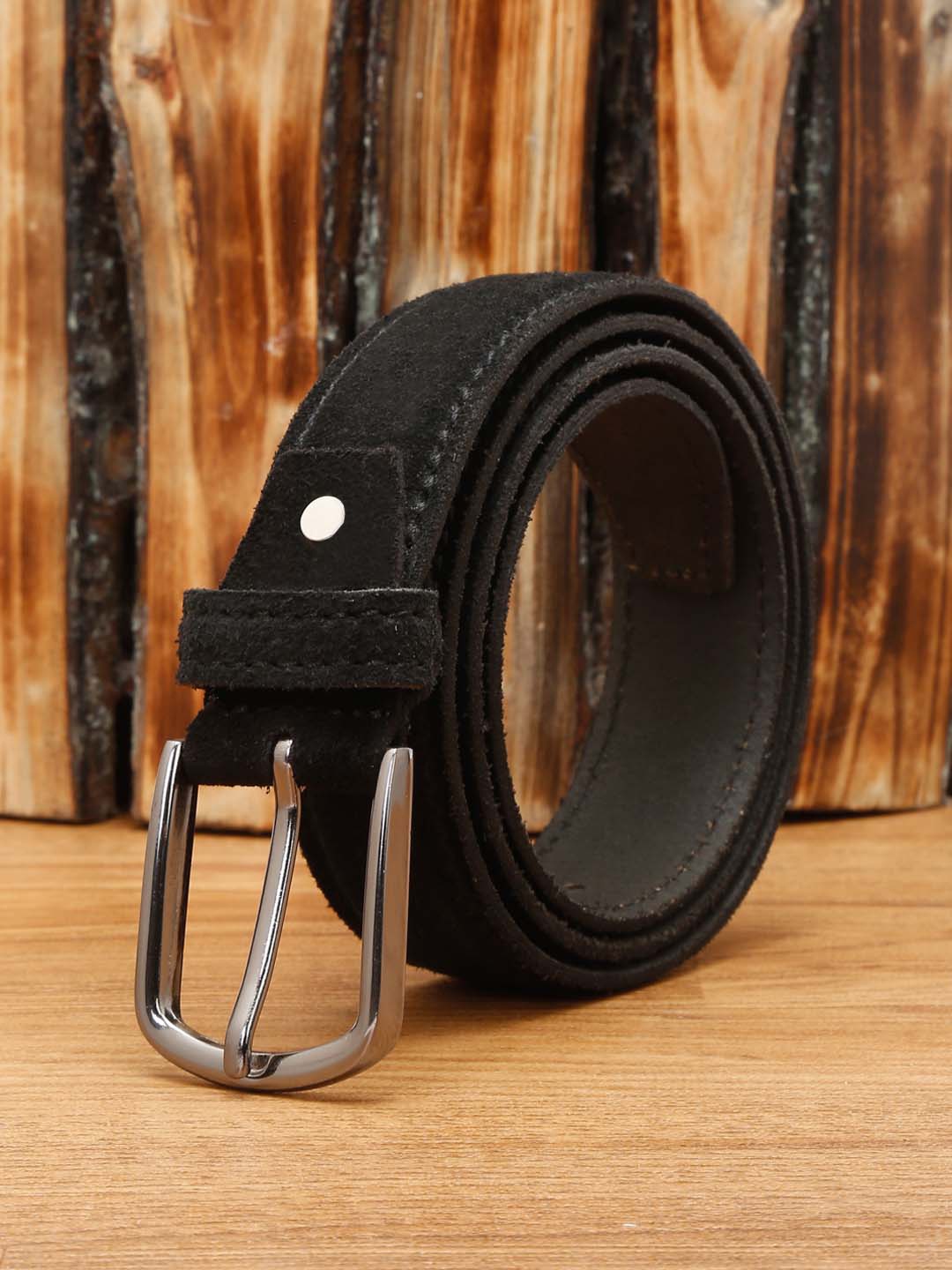 

LOUIS STITCH Men Premium Leather Casual Belt, Black