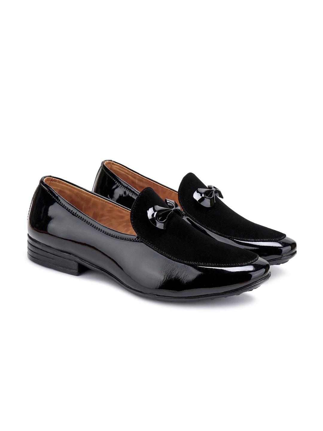 

BERSACHE Men Lightweight Formal Loafers, Black