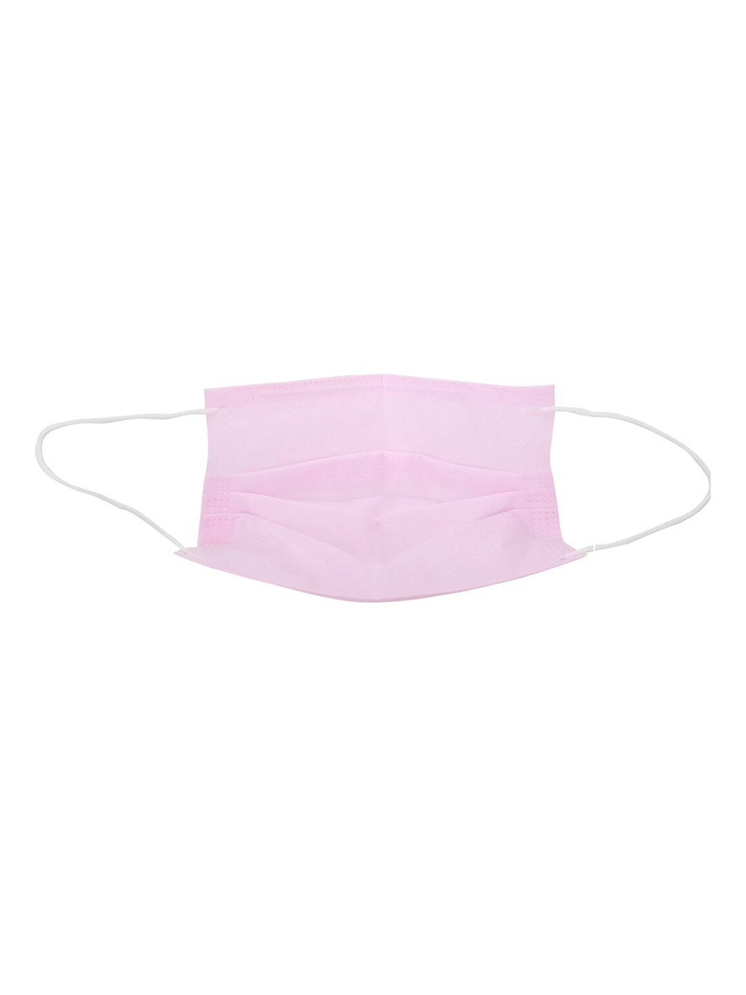 LONDON FASHION hob Pack Of 100 3-Ply Disposable Face Masks With Nose-Pin, Pink