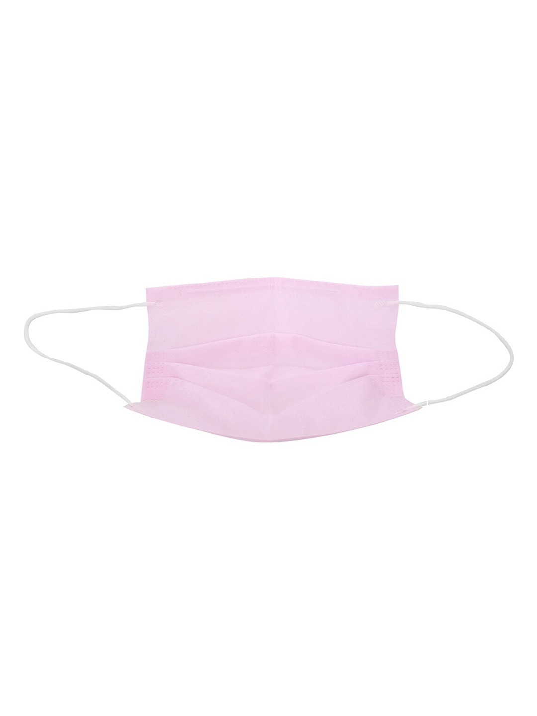 

LONDON FASHION hob Pack Of 100 Cotton Surgical Masks With Nose-Pin, Pink