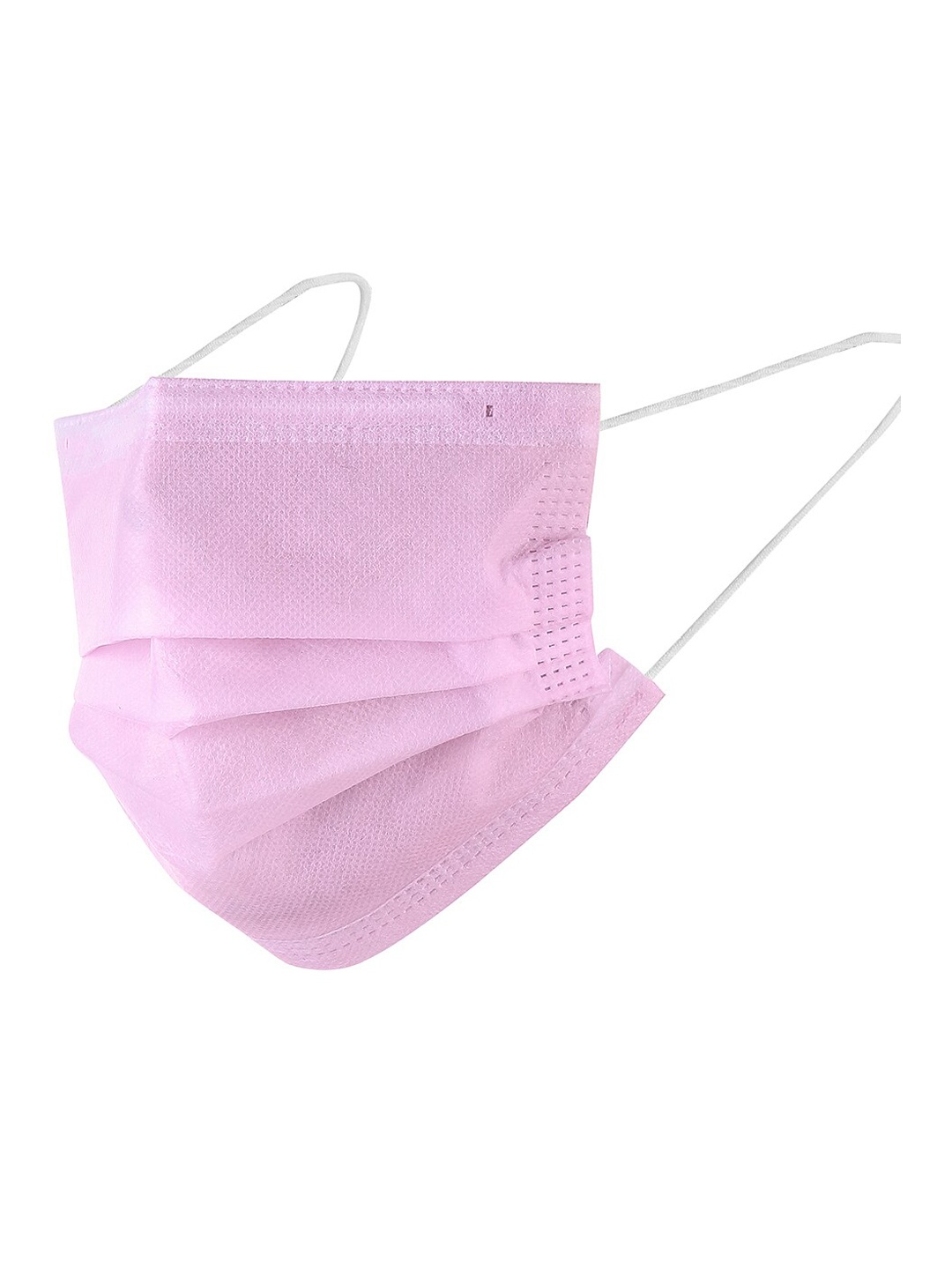 

LONDON FASHION hob 100-Pcs 3-Ply Surgical Face Mask With Nose Pin, Pink