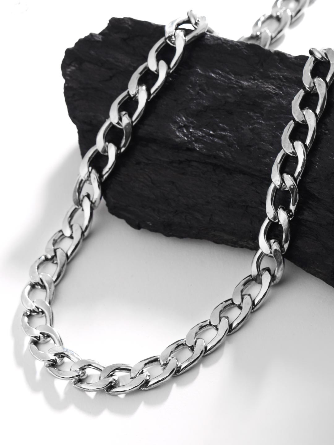 

VIRAASI Men Silver-Plated Stainless Steel Chain