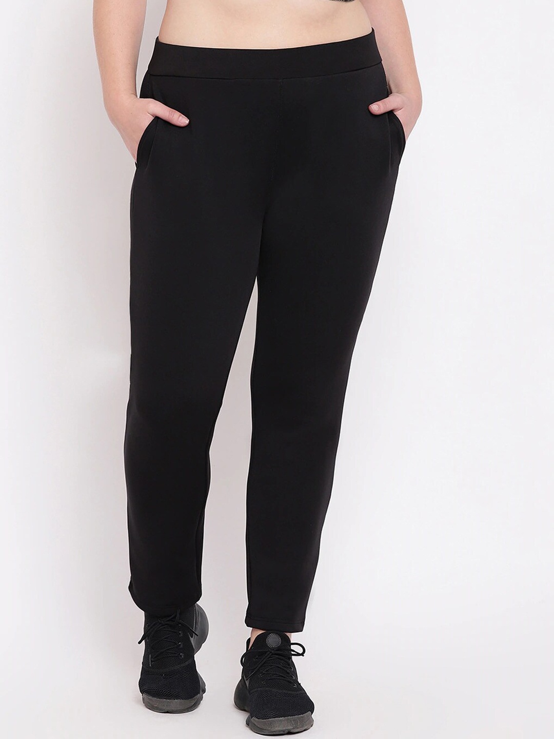 

The Pink Moon Women Ankle-Length Gym Tights, Black