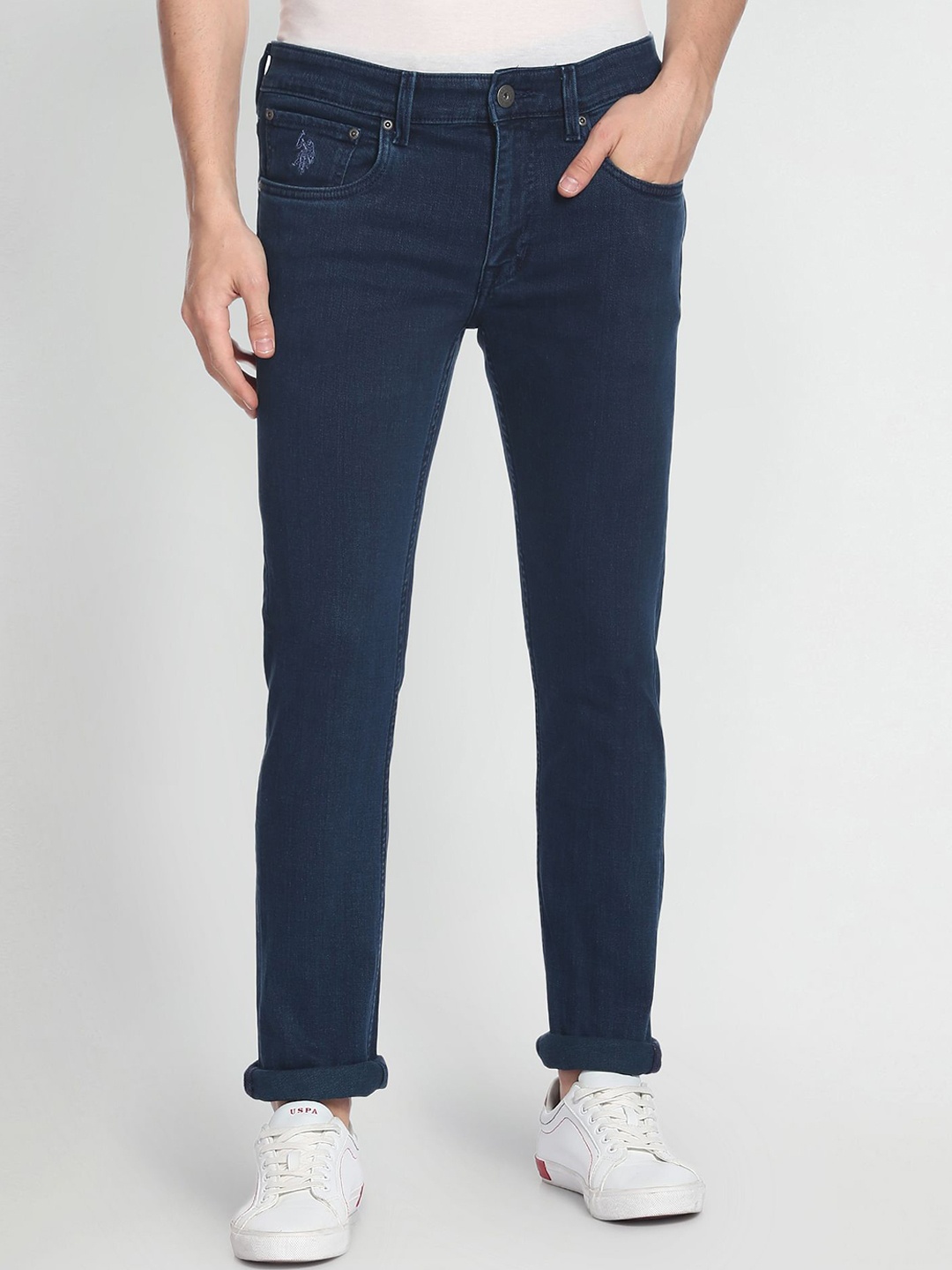 

U.S. Polo Assn. Denim Co. Men Slim Fit Stretchable Jeans, Blue