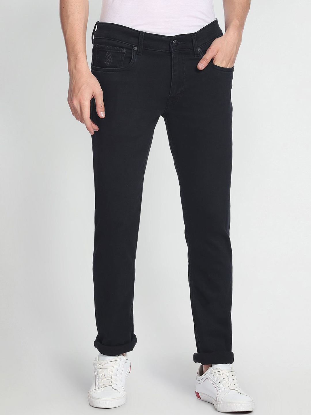 

U.S. Polo Assn. Denim Co. Men Slim Fit Stretchable Jeans, Black