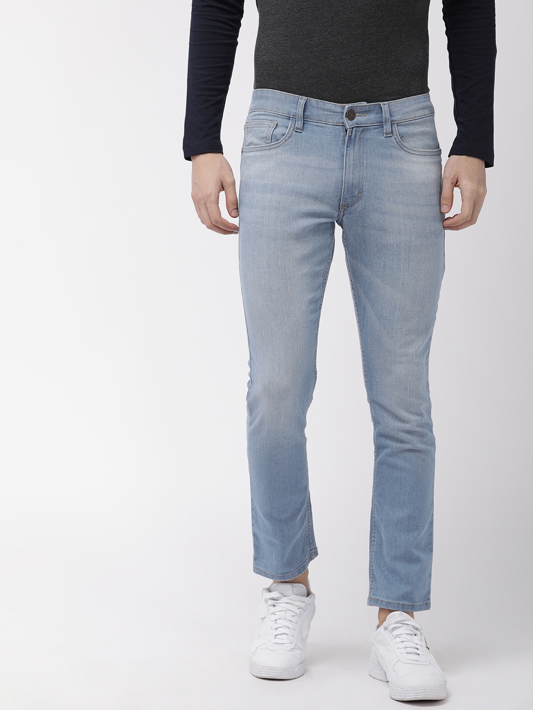 

HIGHLANDER Men Blue Slim Fit Mid-Rise Clean Look Jeans