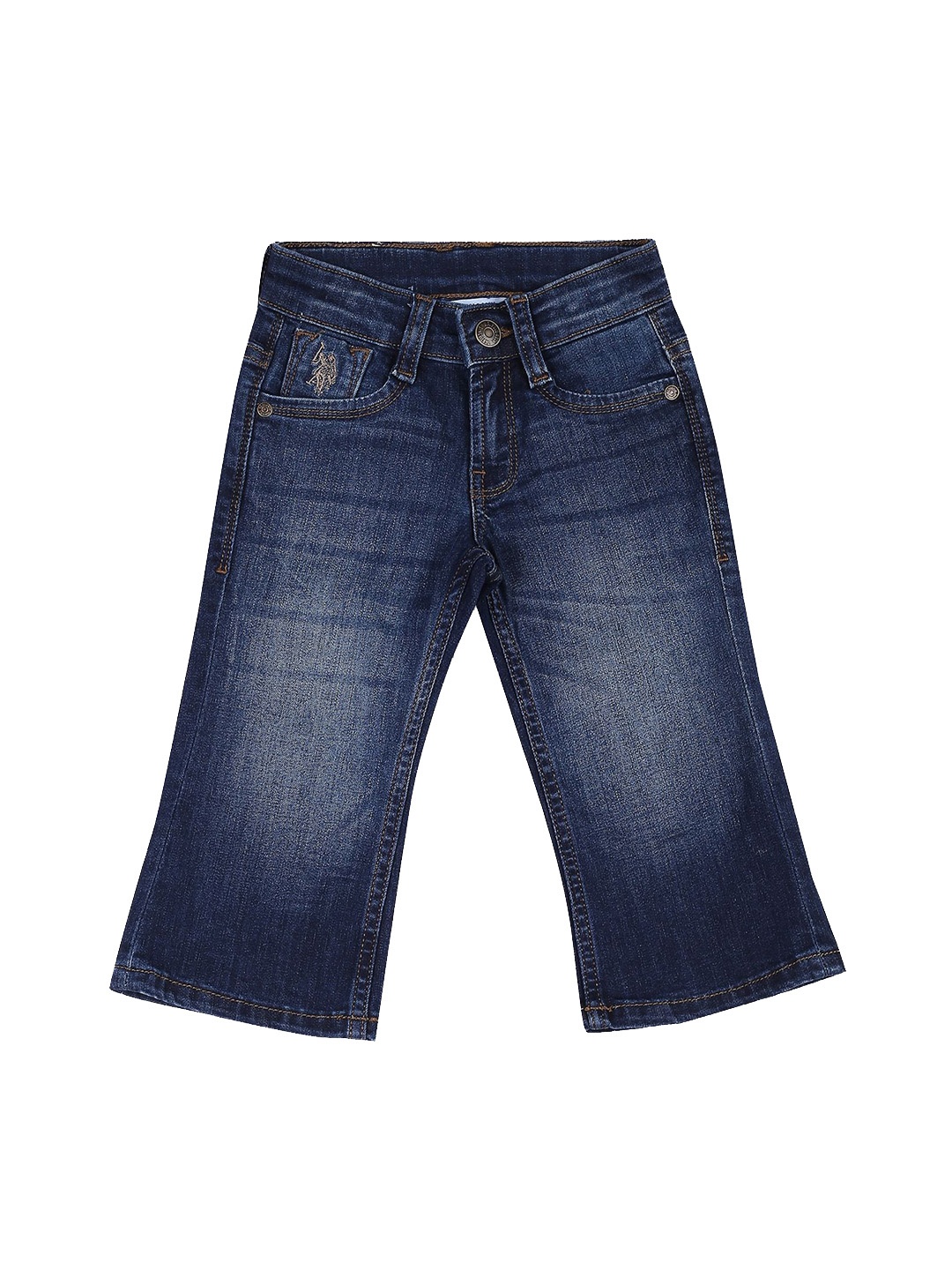 

U.S. Polo Assn. Kids Boys Blue Bootcut Light Fade Jeans