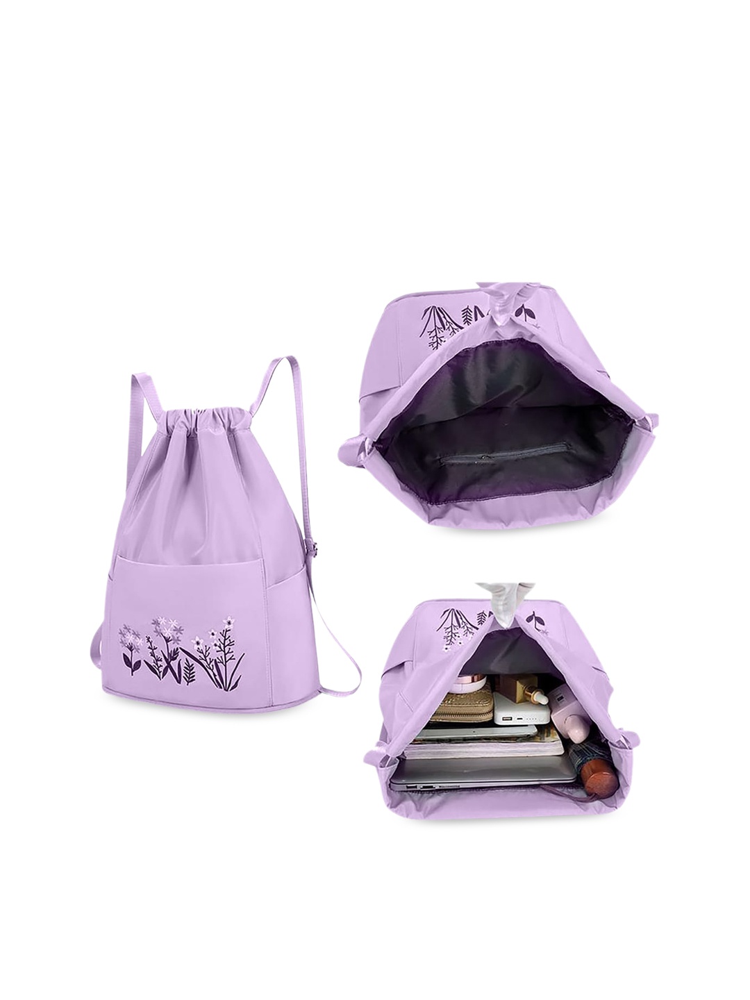 

ZURU BUNCH Applique Structured Shoulder Bag, Lavender