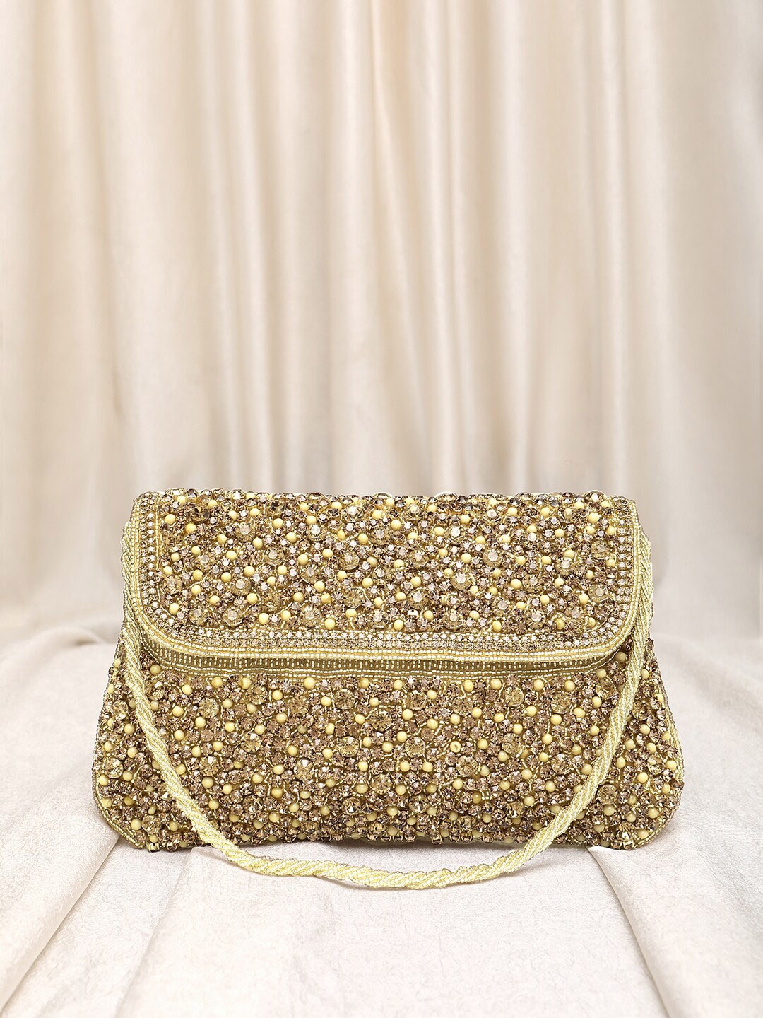 

Peora Embellished Handmade Evening Purse Clutch, Champagne