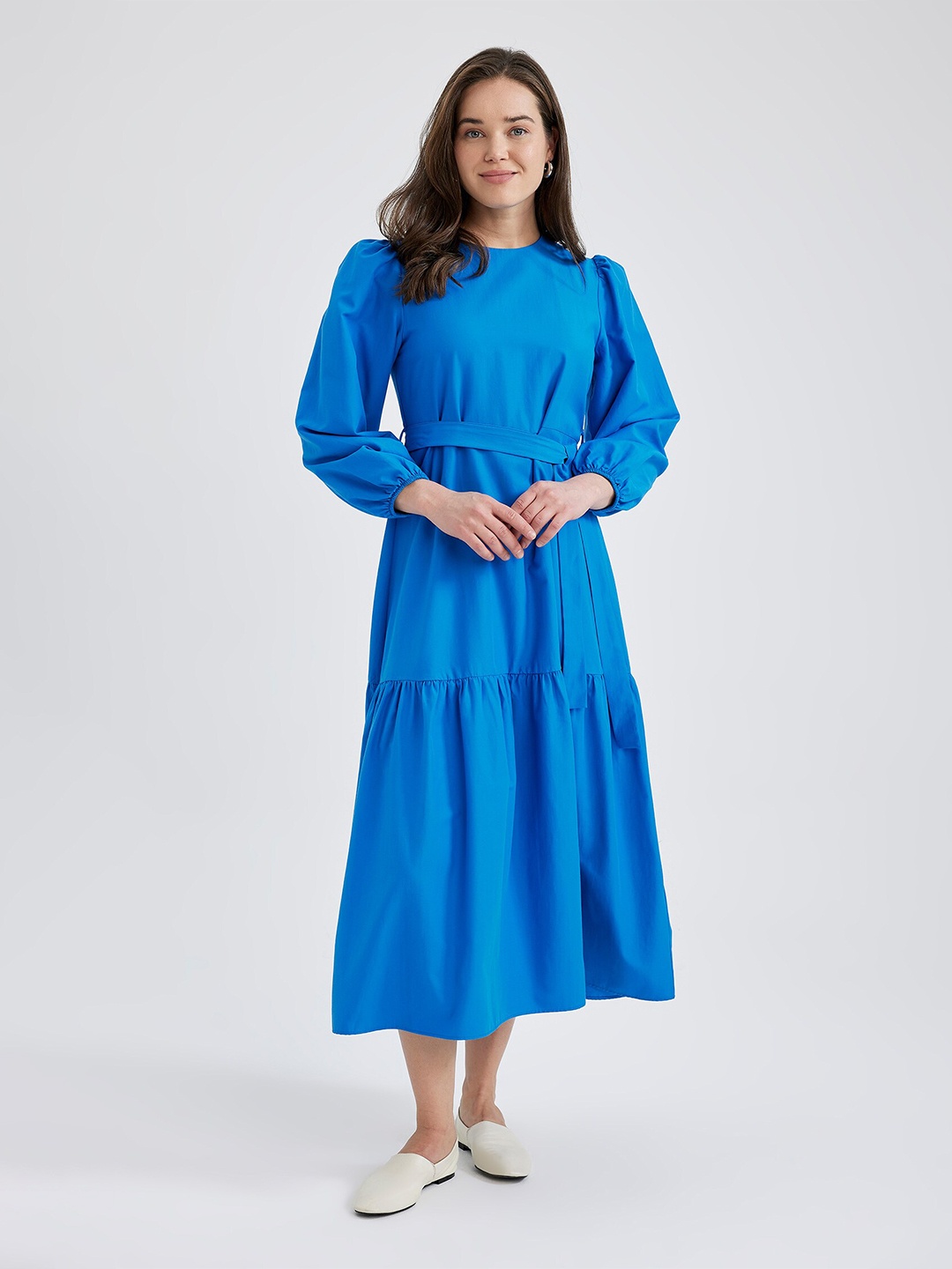 

DeFacto A-Line Midi Dress, Na