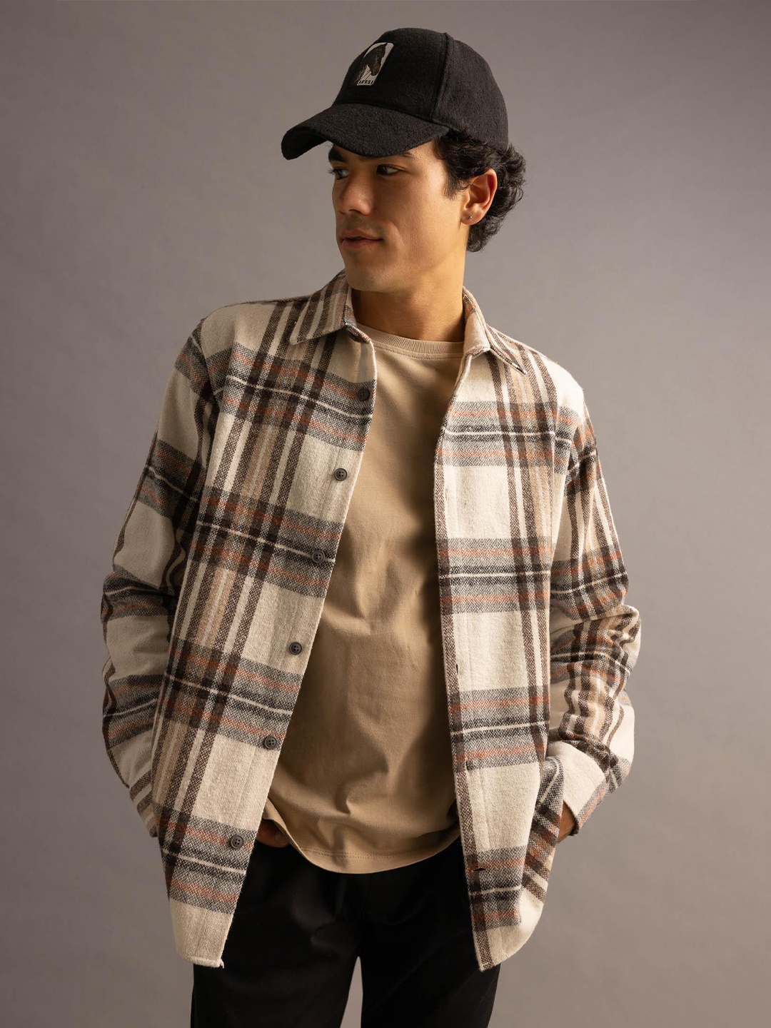 

DeFacto Tartan Checked Casual Shirt, White