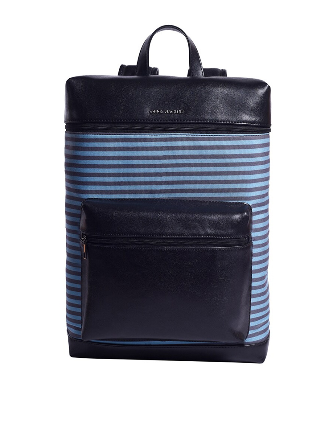

Gauge Machine Striped Water Resistant Laptop Backpack, Blue