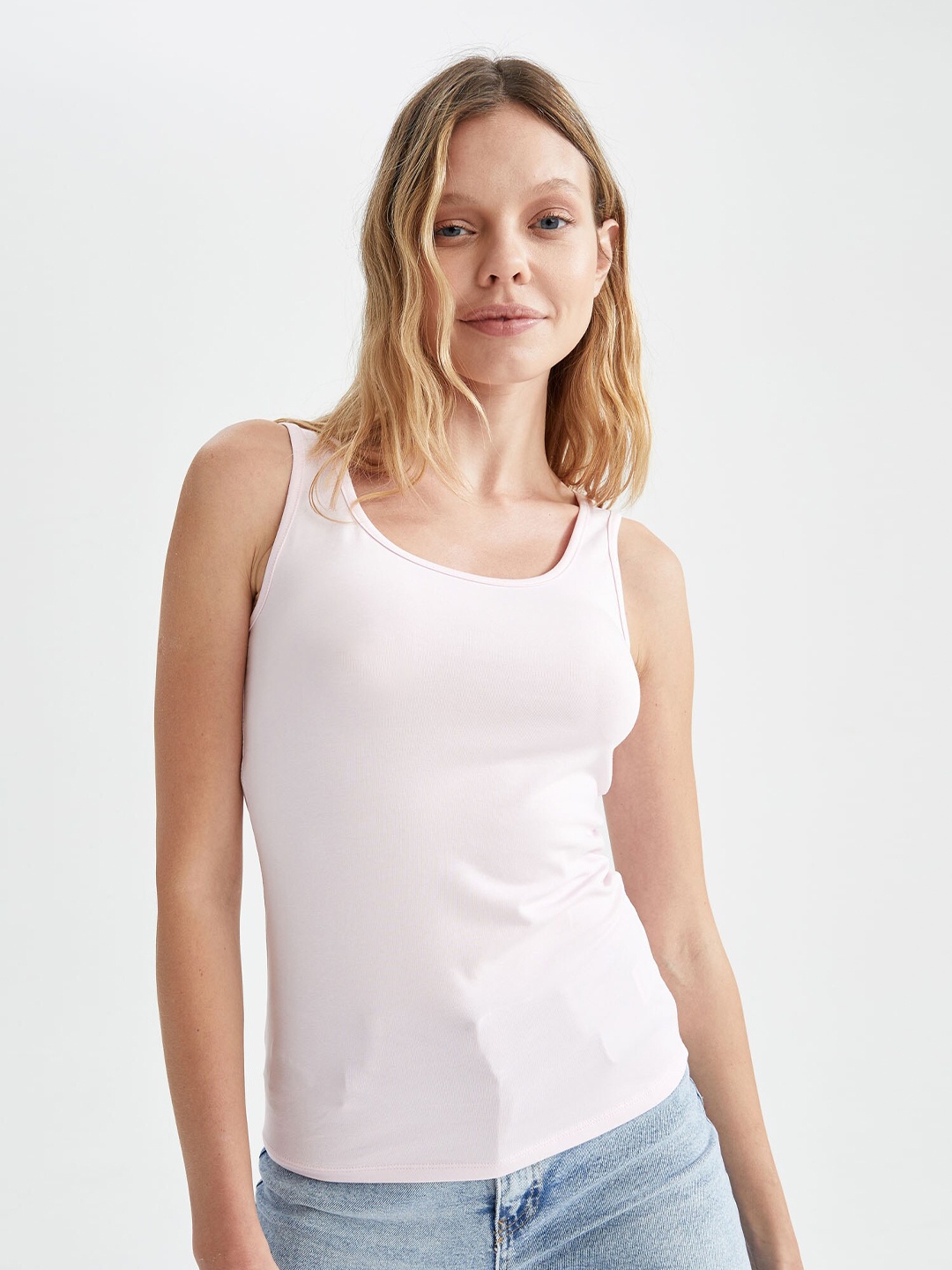 

DeFacto Regular Tank Top, Pink