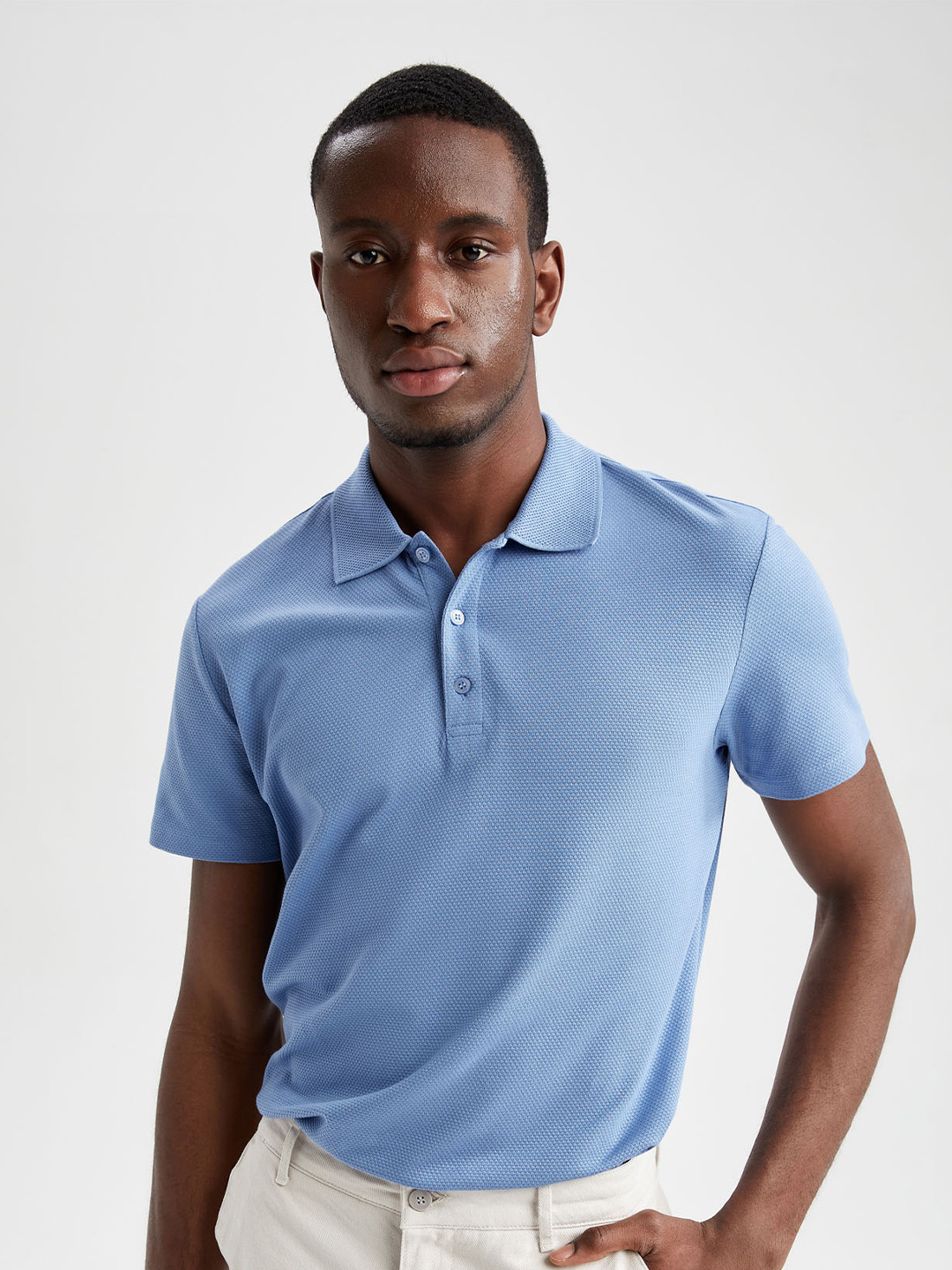 

DeFacto Polo Collar T-shirt, Blue