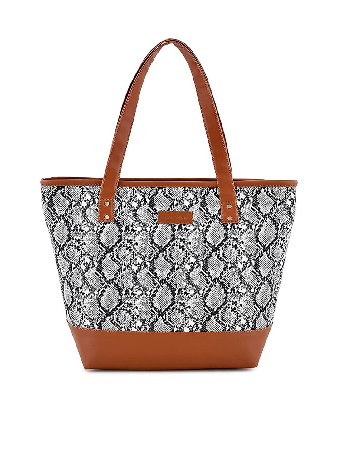 

Lychee bags Animal Printed Structured Shoulder Bag, White