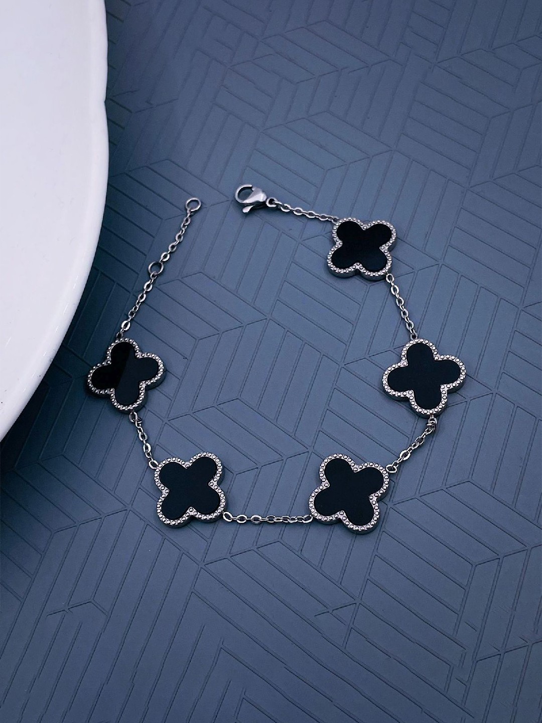 

ZIVOM Women Silver-Plated Link Adjustable Bracelet