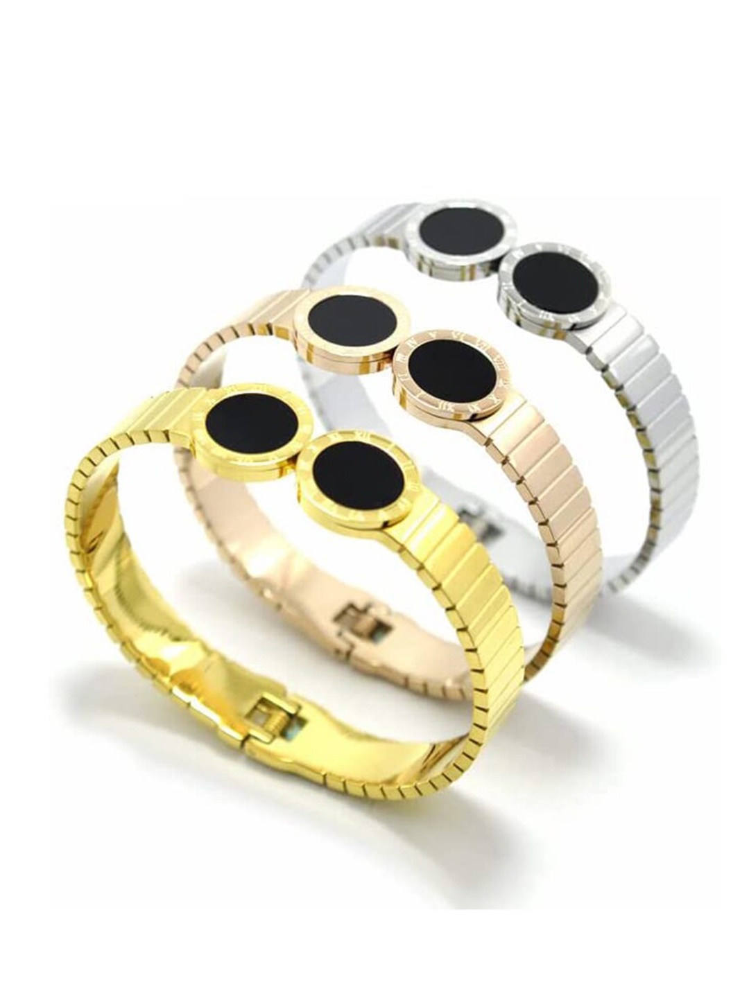 

ZIVOM Women Rose Gold-Plated Kada Bracelet
