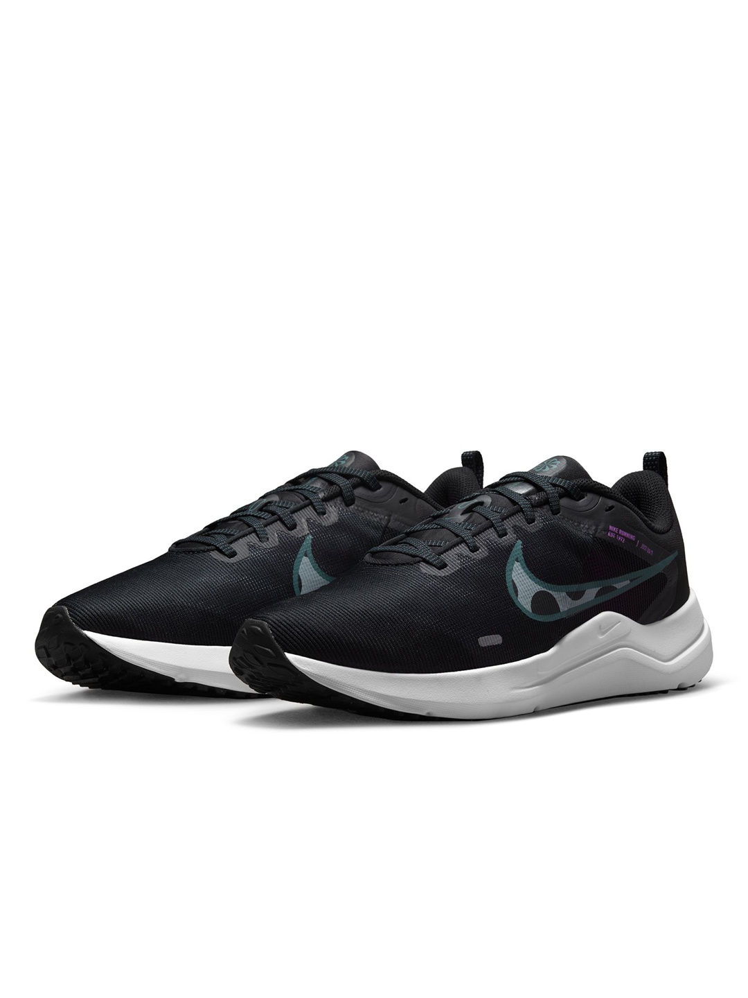 

Nike Men Solid Downshifter 12 Regular Road Running Shoes, Black
