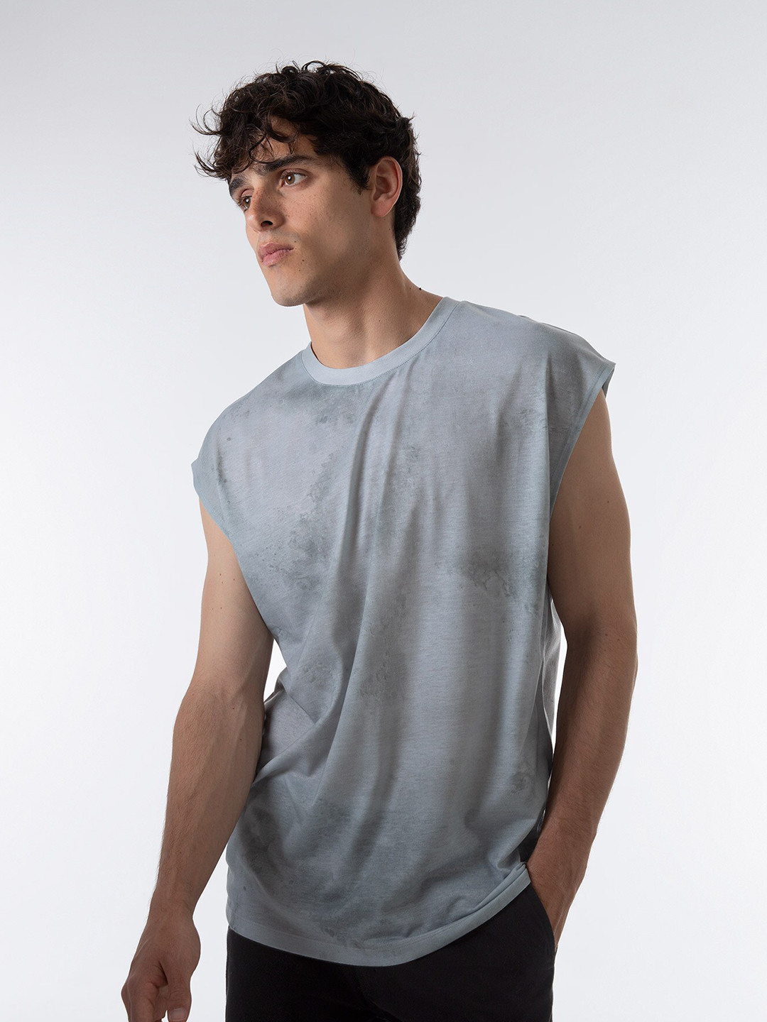 

DeFacto Abstract Printed Cotton T-shirt, Off white