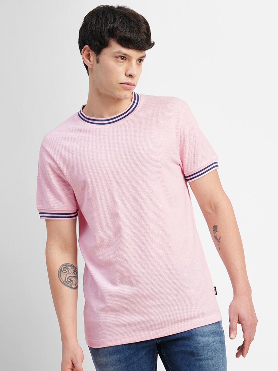 

Jack & Jones Slim Fit Cotton T-shirt, Pink