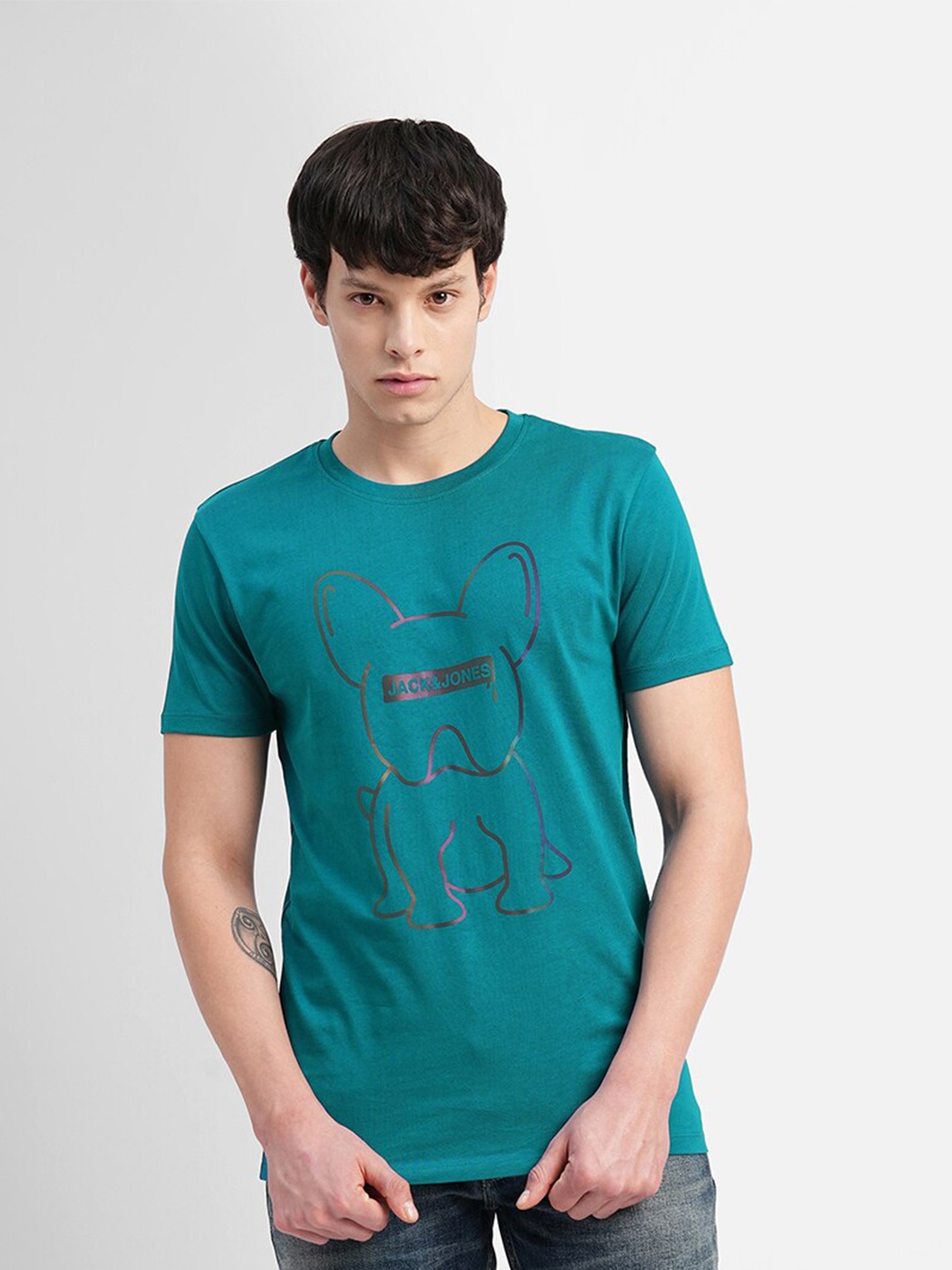

Jack & Jones Printed Slim Fit T-shirt, Blue
