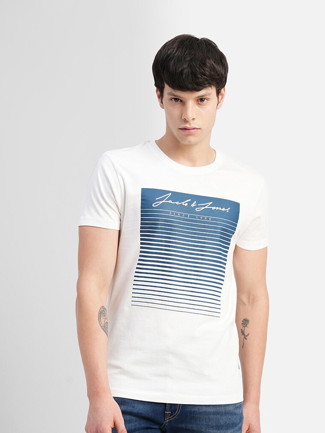 

Jack & Jones Printed Slim Fit T-shirt, White