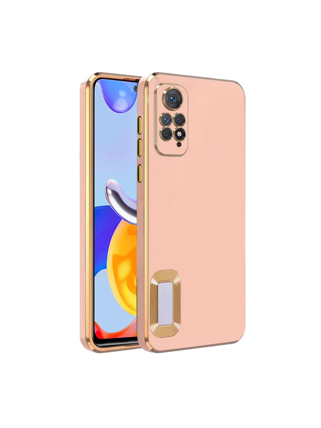 

Karwan Mi Note 11 Pro Camera Protection Phone Back Cover, Pink