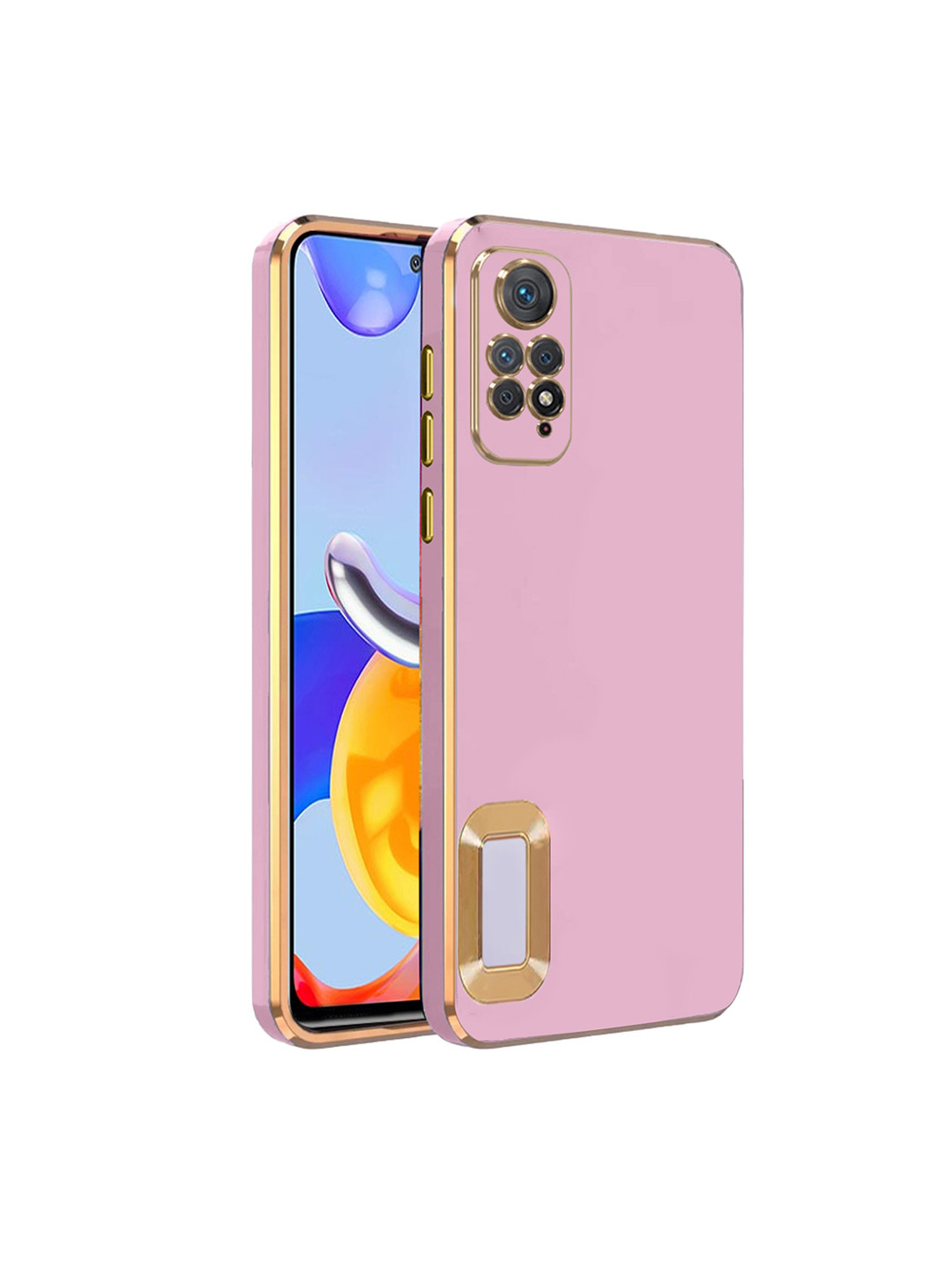 

Karwan MI NOTE 11 Pro Silicone Phone Back Case, Pink