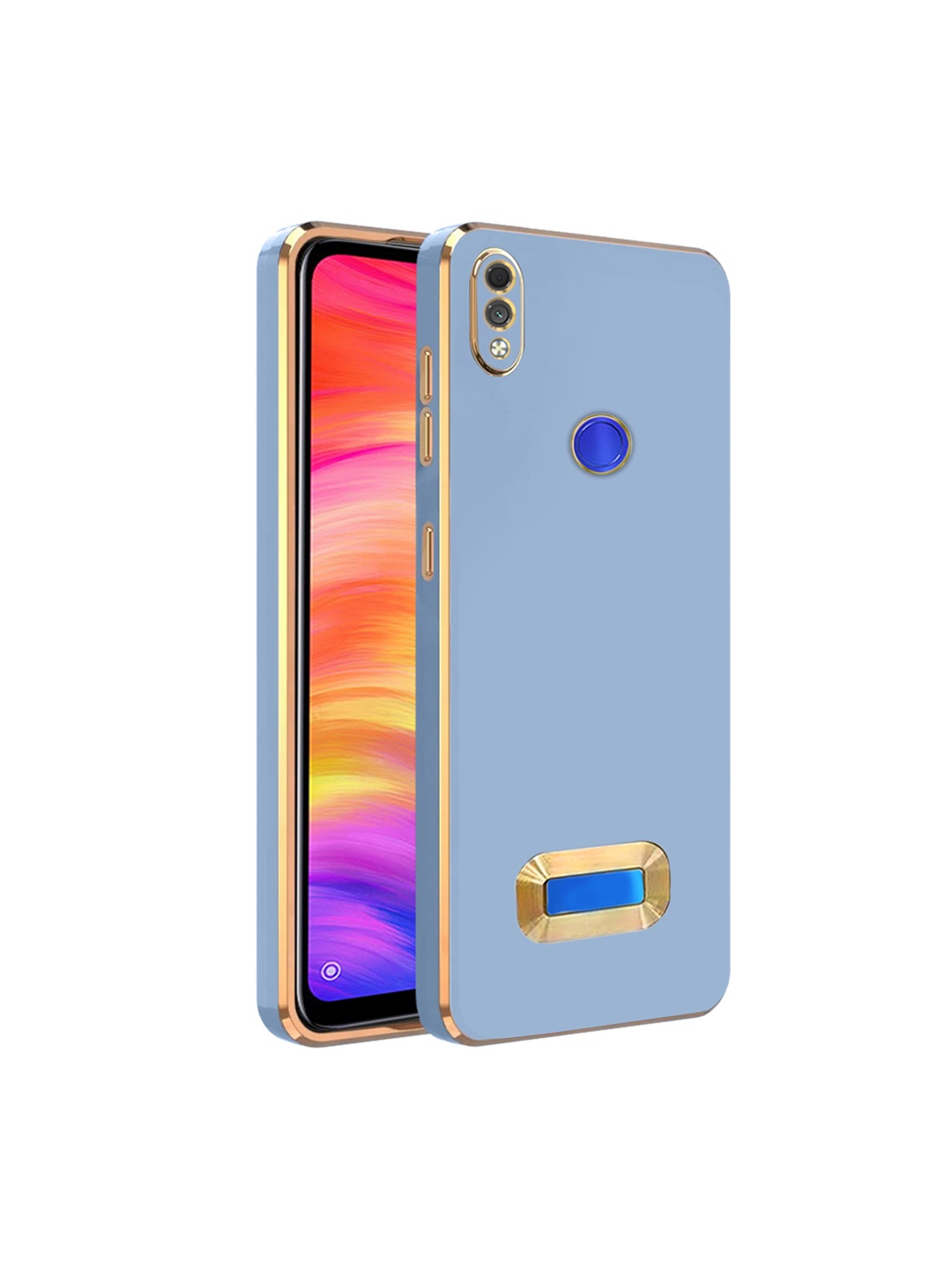 

Karwan Camera Protection Mi Note 7 Pro Phone Back Cover, Blue