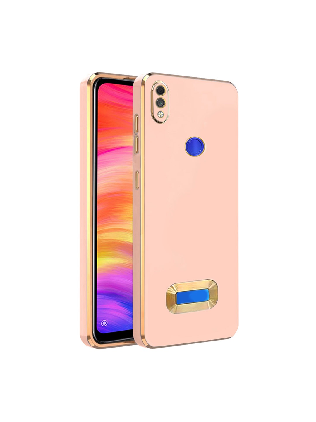 

Karwan Mi Note 7 Pro Camera Protection Phone Back Cover, Pink