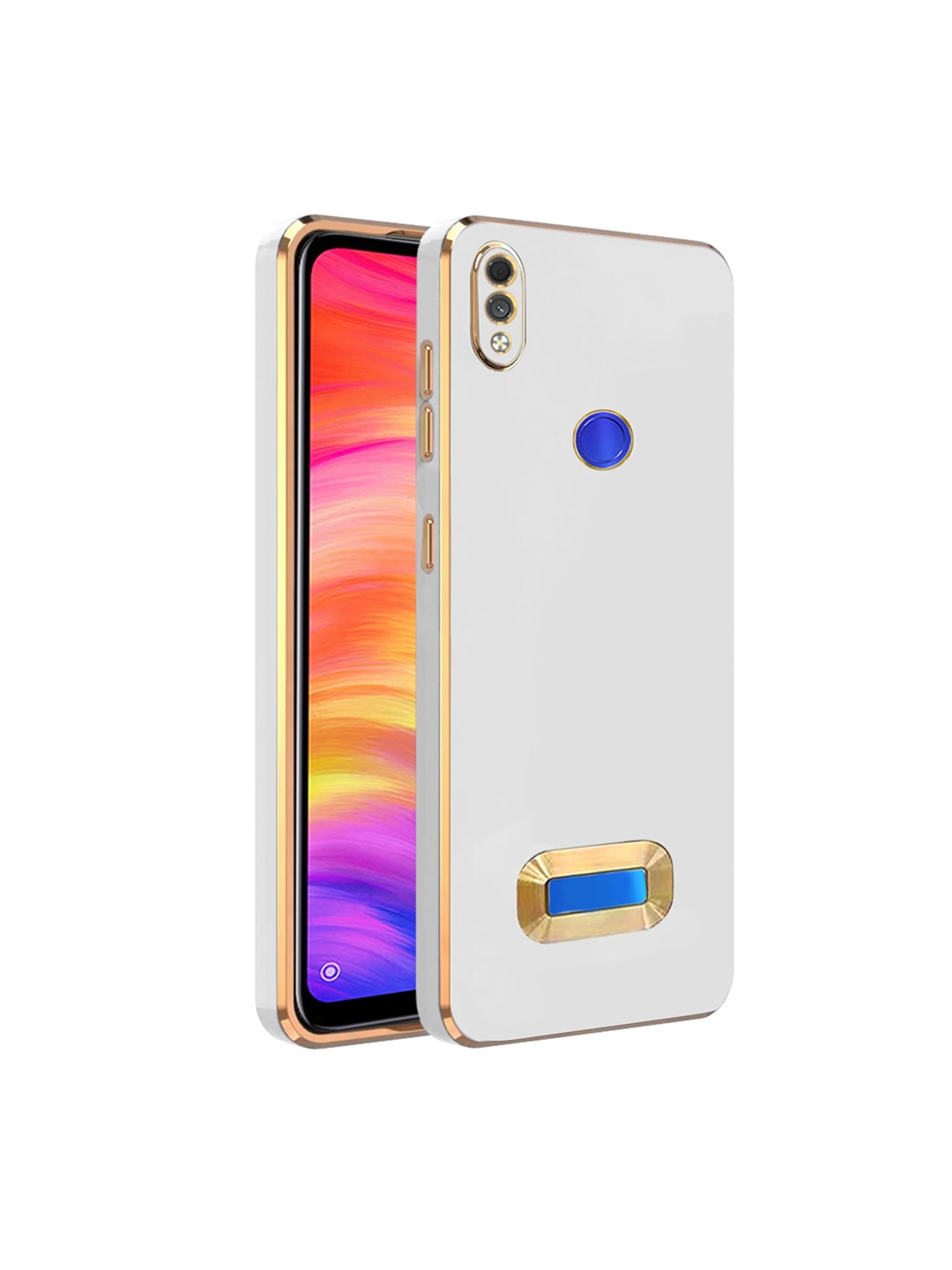 

KARWAN Sweat-Proof MI Note 7 Pro Phone Back Cover, White