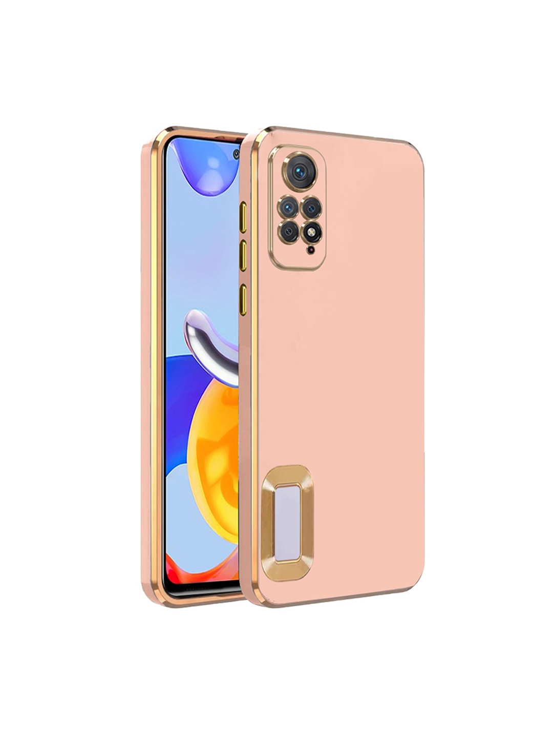 

Karwan MI NOTE 11 Compatible Camera Protection Mobile Case, Pink