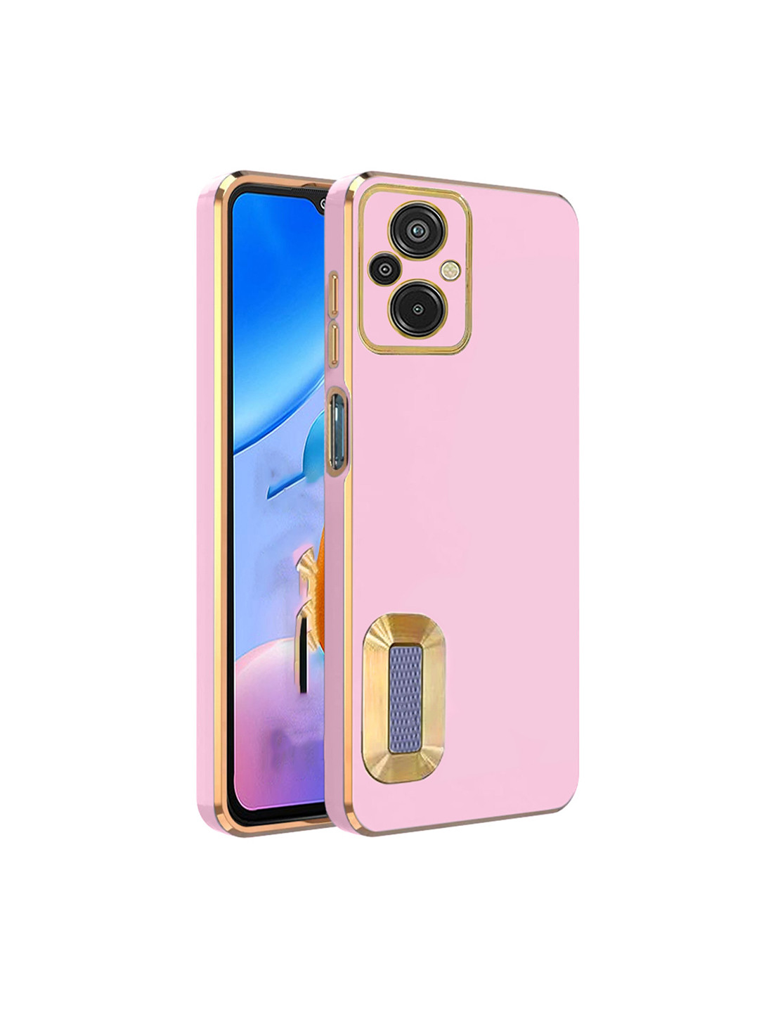 

Karwan Camera Protection MI 11 5G Prime Phone Back Cover, Pink