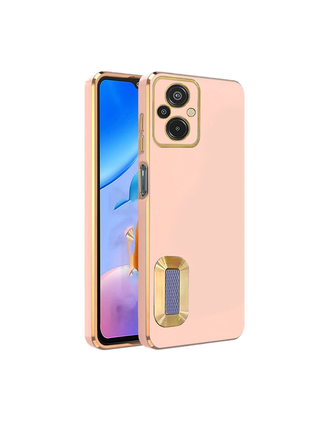 

Karwan Mi 11 5G Camera Protection Phone Back Cover, Pink
