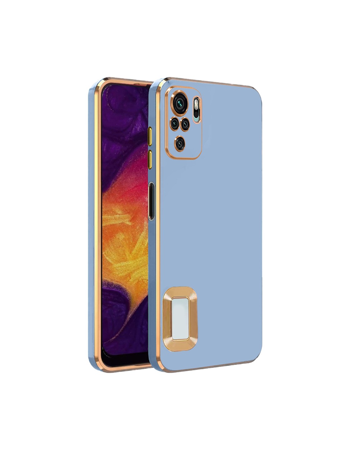

Karwan Camera Protection Mi Note 10 Phone Back Cover, Blue