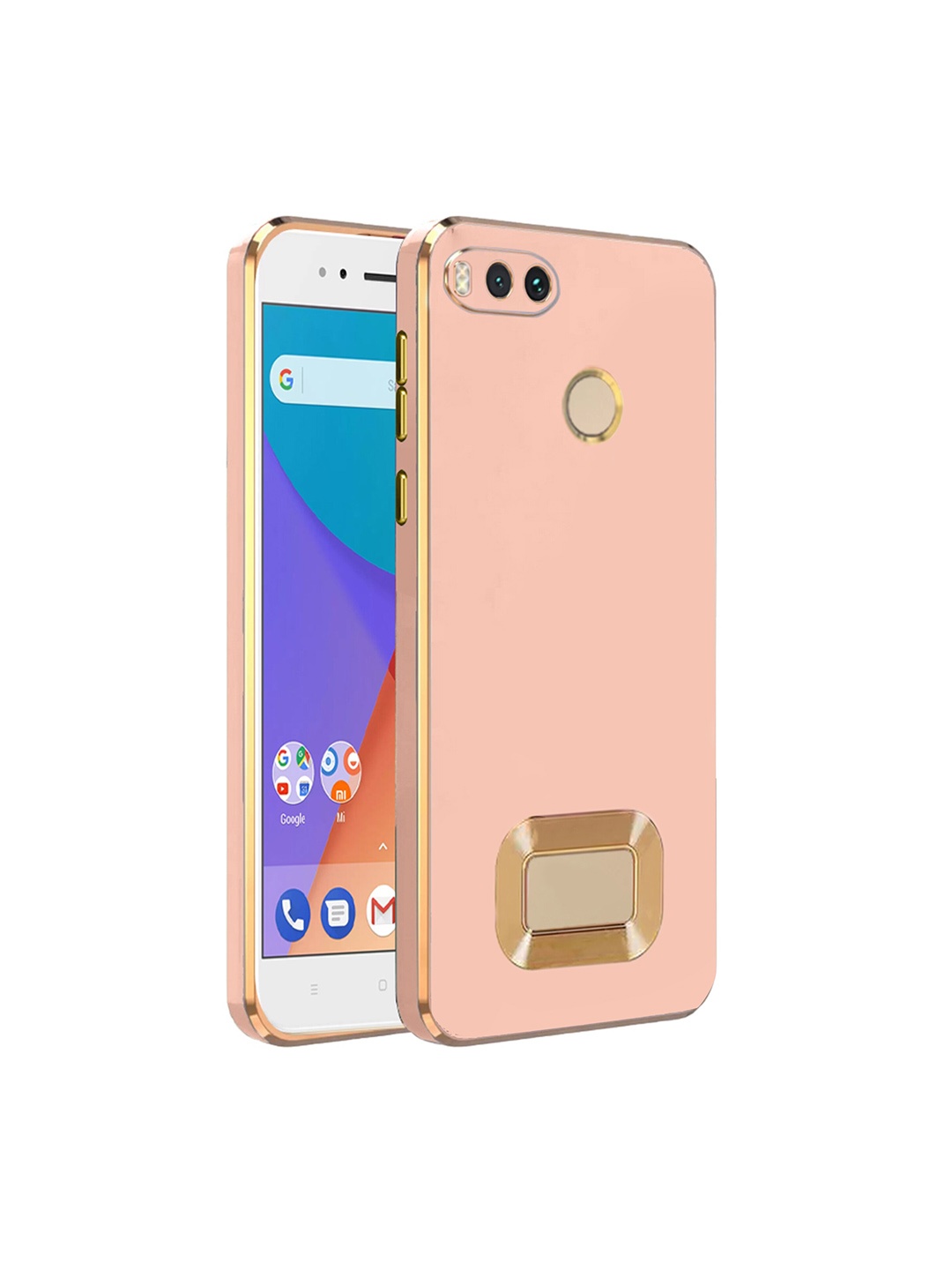 

Karwan Camera Protection MI A1 2022 Phone Back Cover, Pink