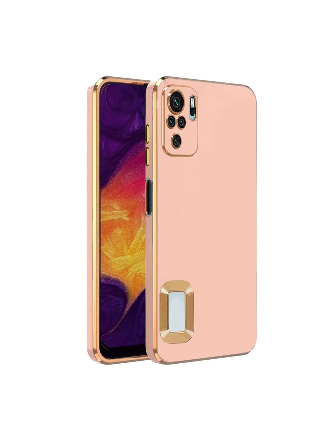 

Karwan MI NOTE 10 Silicone Phone Back Case, Pink
