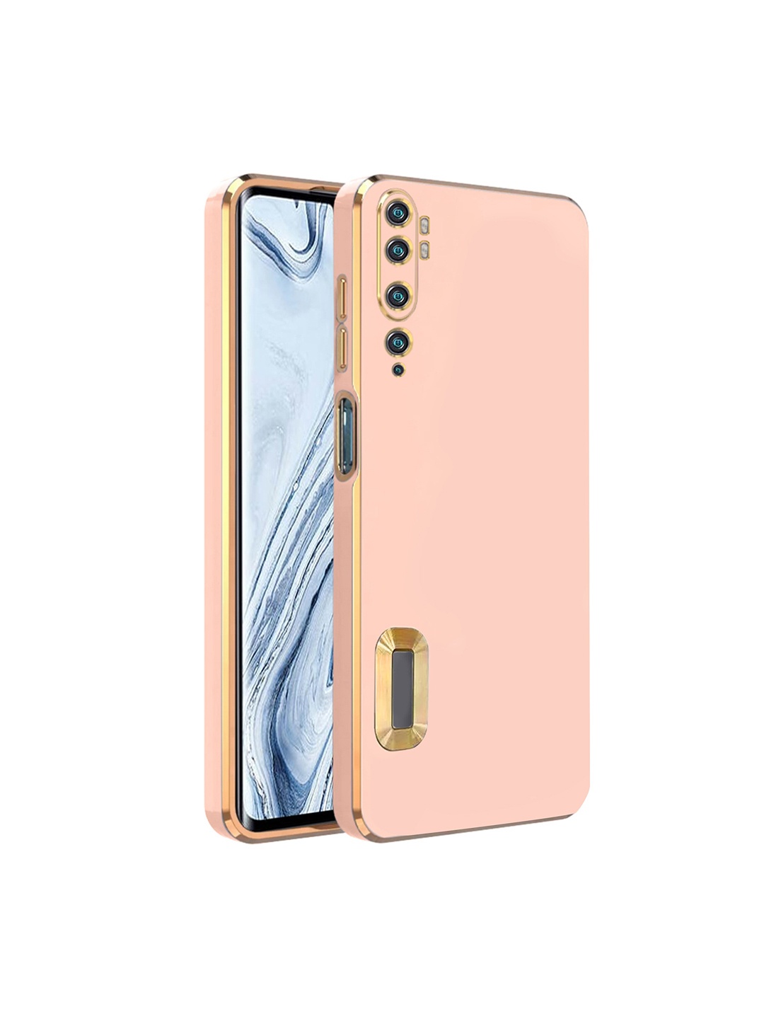

Karwan Camera Protection Mi Note 10 Pro Phone Back Cover, Pink