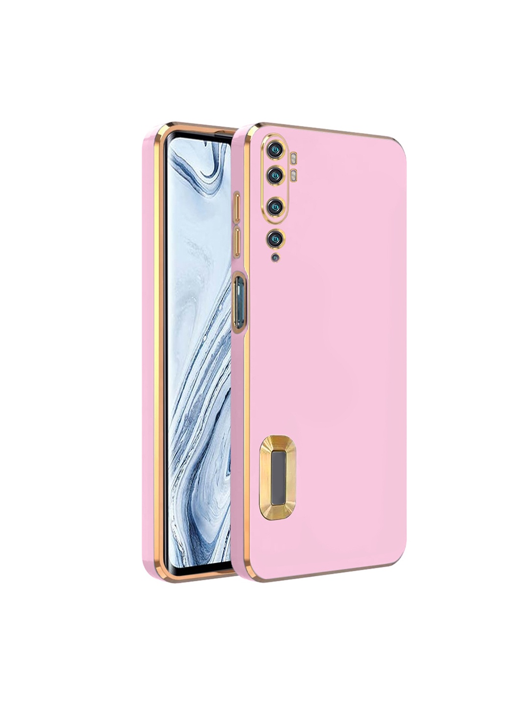 

Karwan Camera Protection MI Note 10 Pro Phone Back Cover, Pink