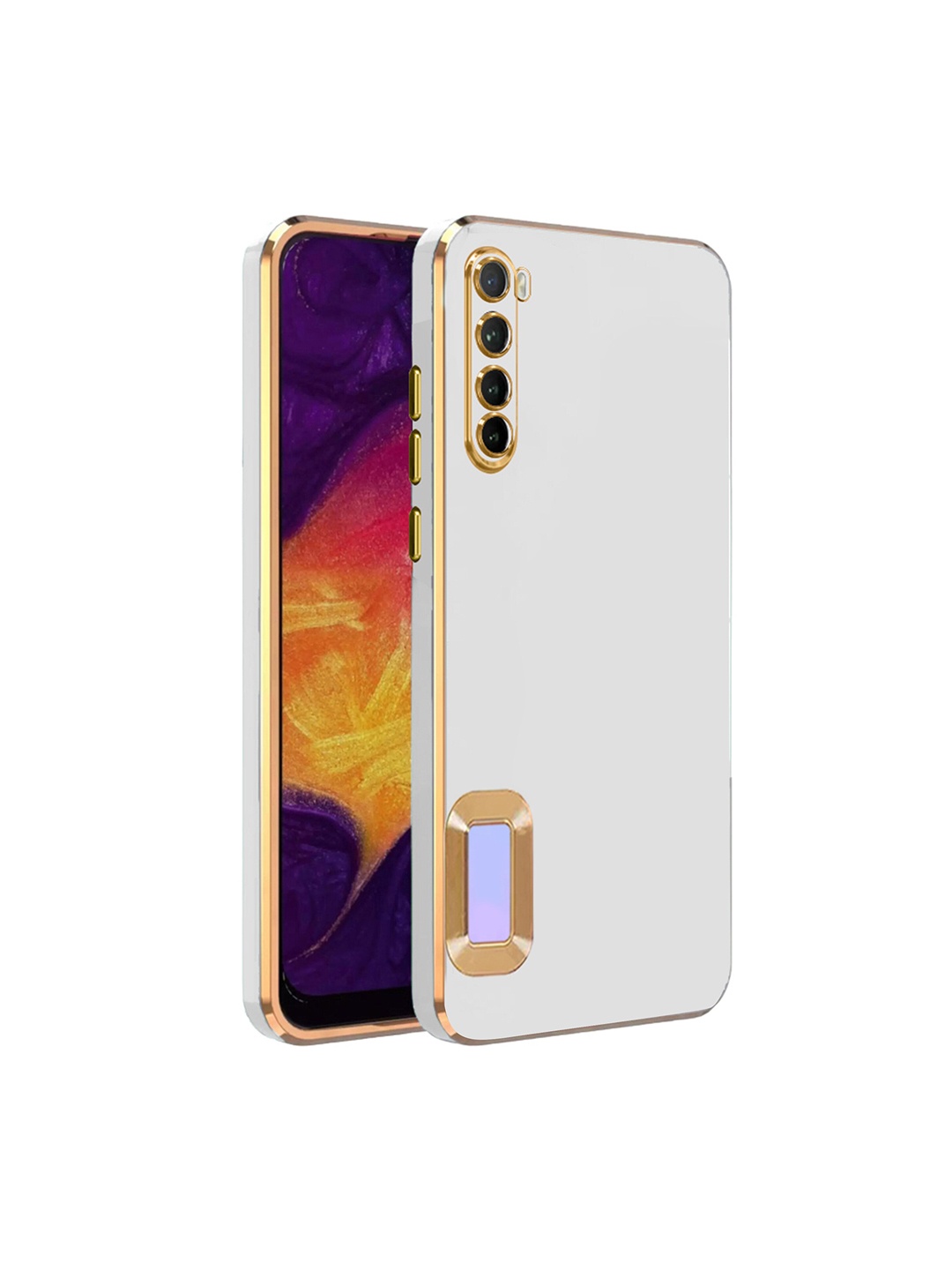 

Karwan Mi Note 8 Camera Protection Phone Back Cover, White