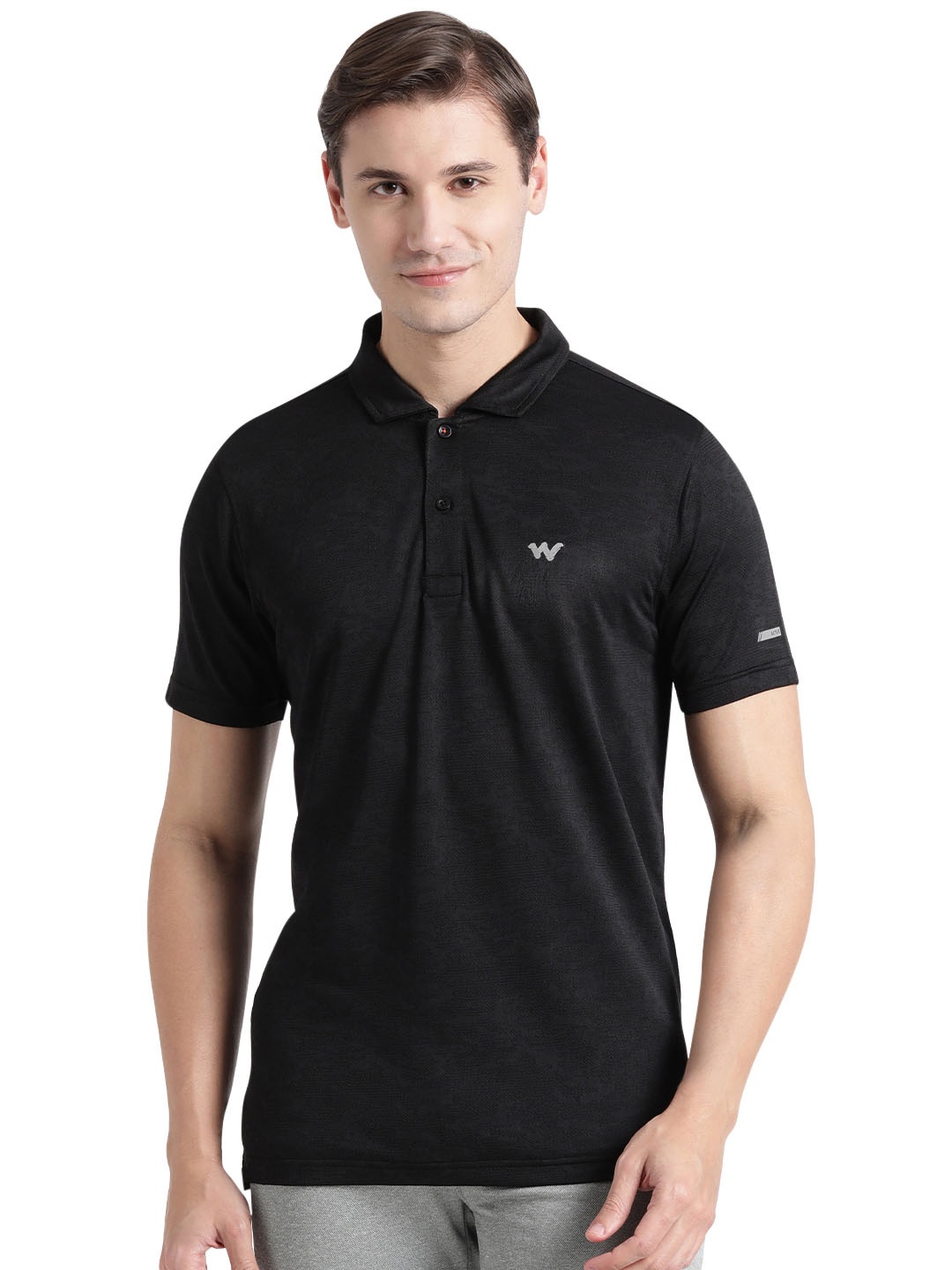 

Wildcraft Polo Collar Rapid-Dry T-shirt, Black