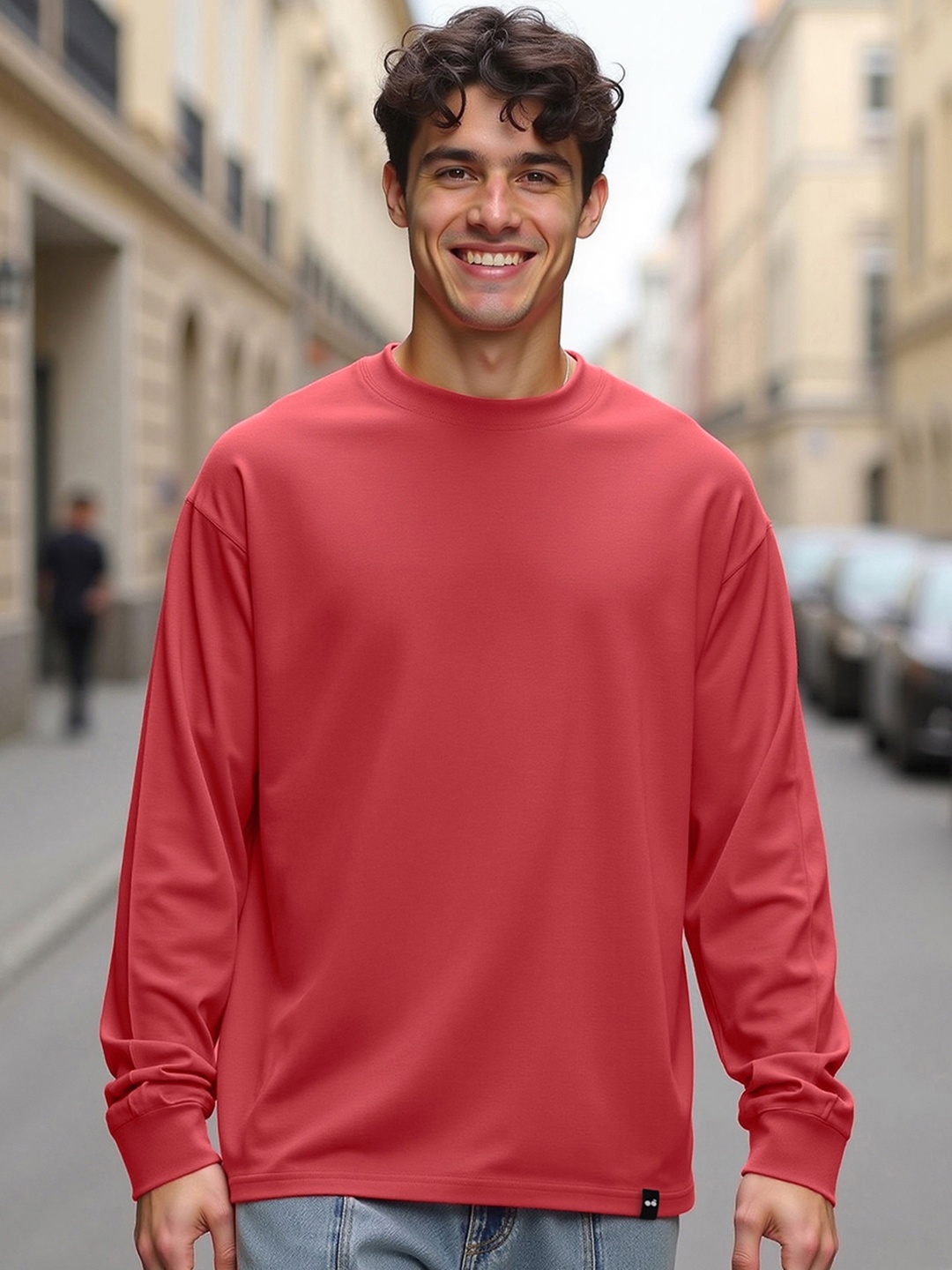 

Bewakoof Oversized Cotton T-shirt, Red