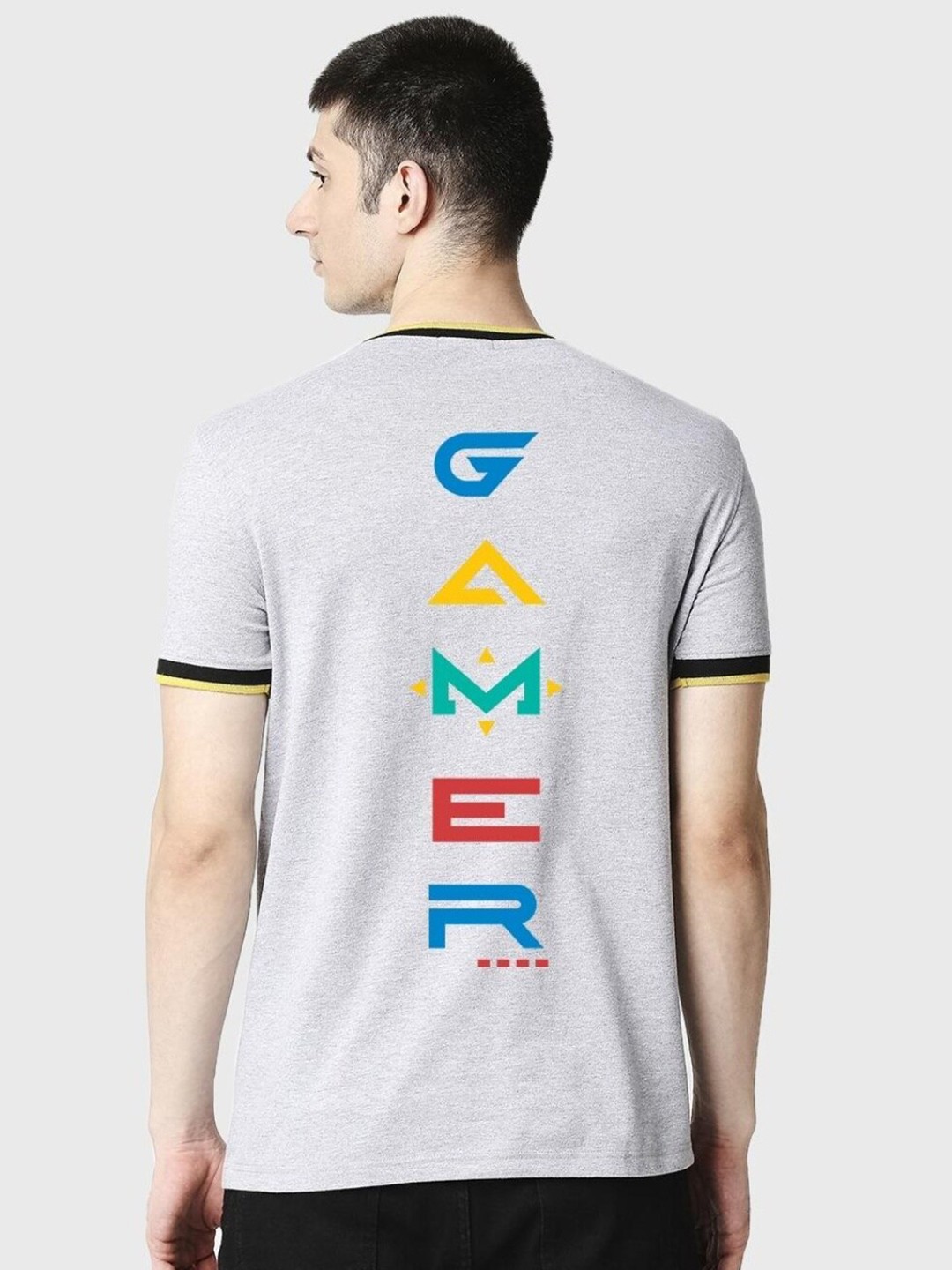 

Bewakoof Typography Printed Cotton T-shirt, Grey