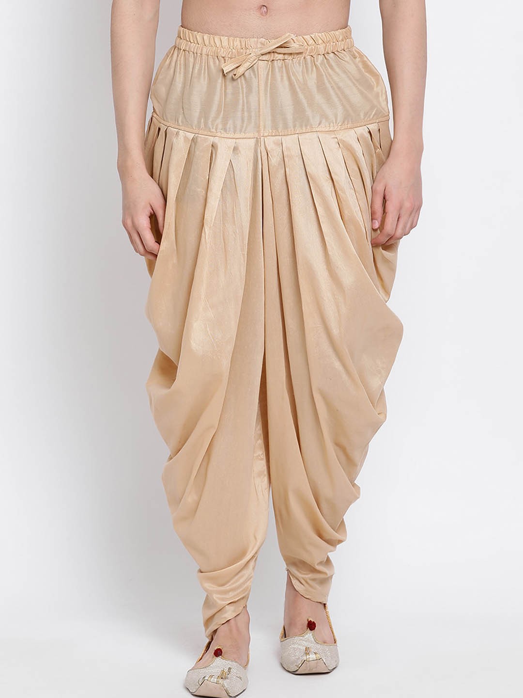 

Sanwara Men Art Silk Dhoti Pants, Beige