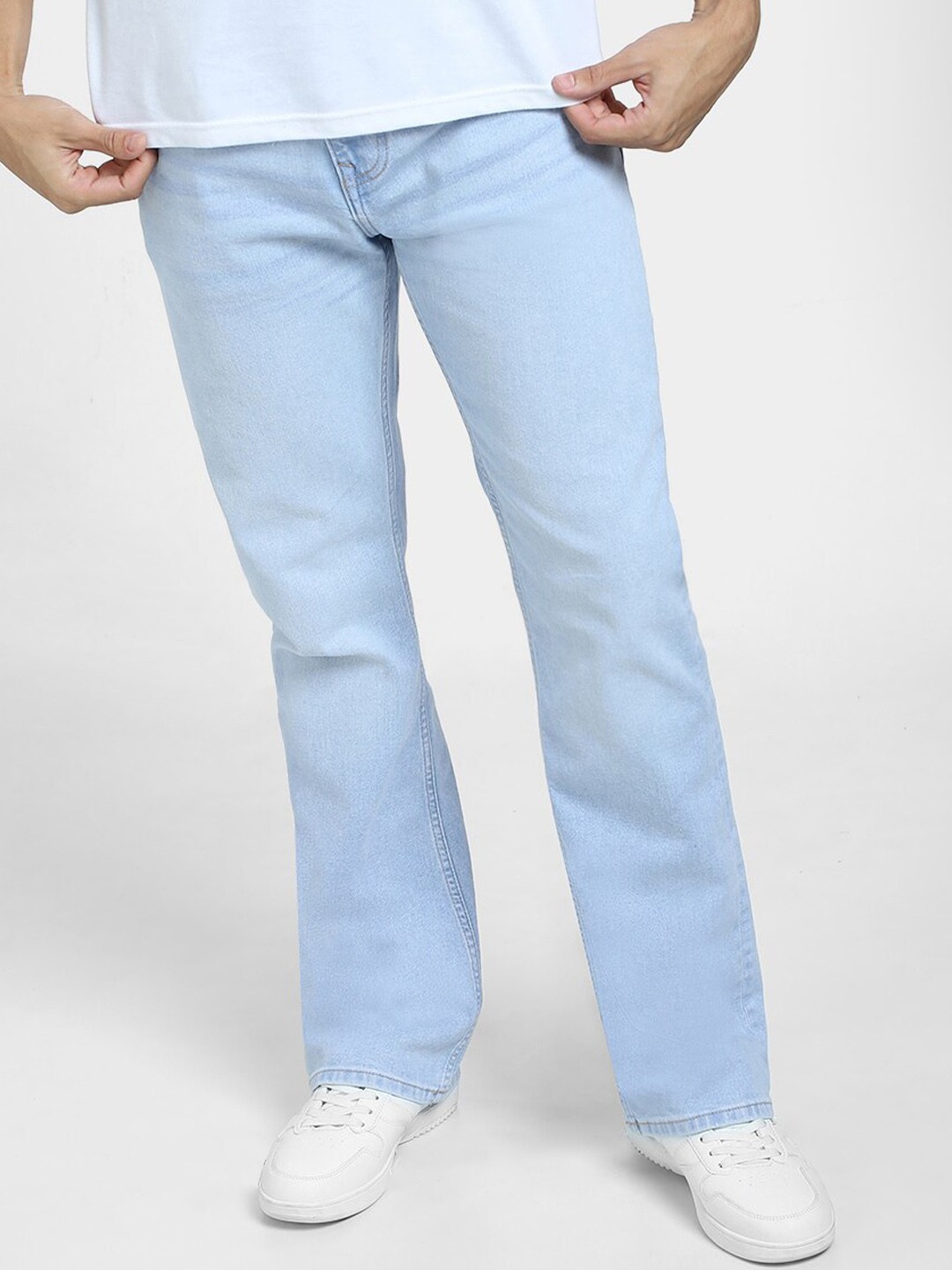 

Jack & Jones Men Bootcut Low-Rise Clean Look Heavy Fade Jeans, Blue