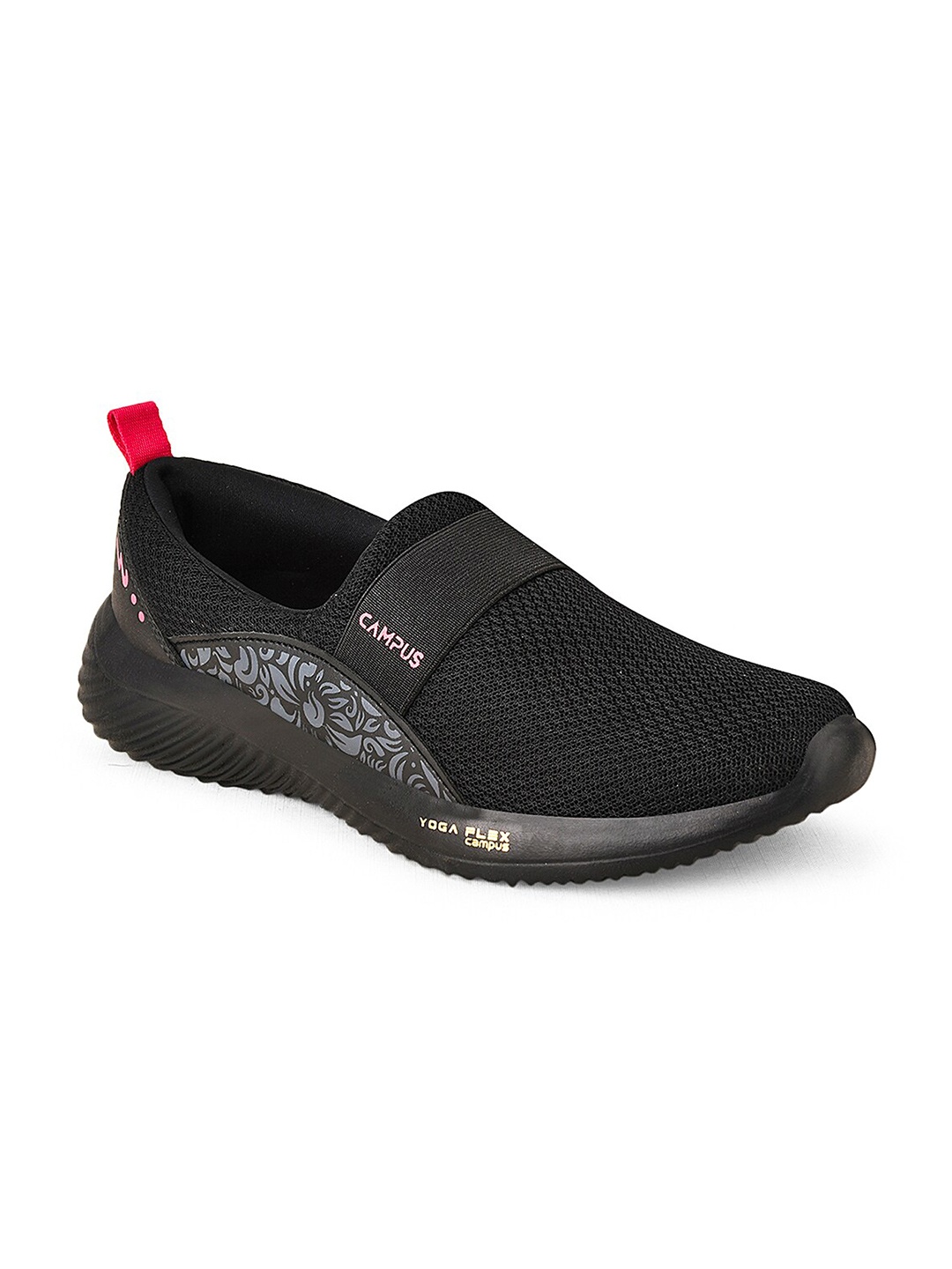 

Campus CAMP ELOY Women Slip-On Walking Shoe, Black