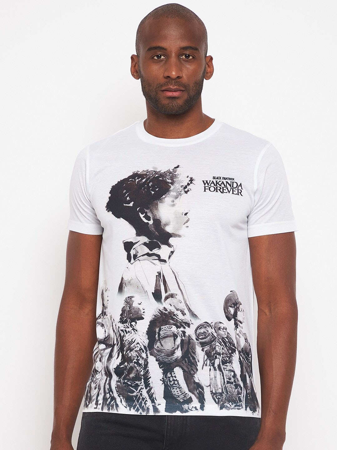

Marvel by Wear Your Mind Black Panther Printed T-shirt, White