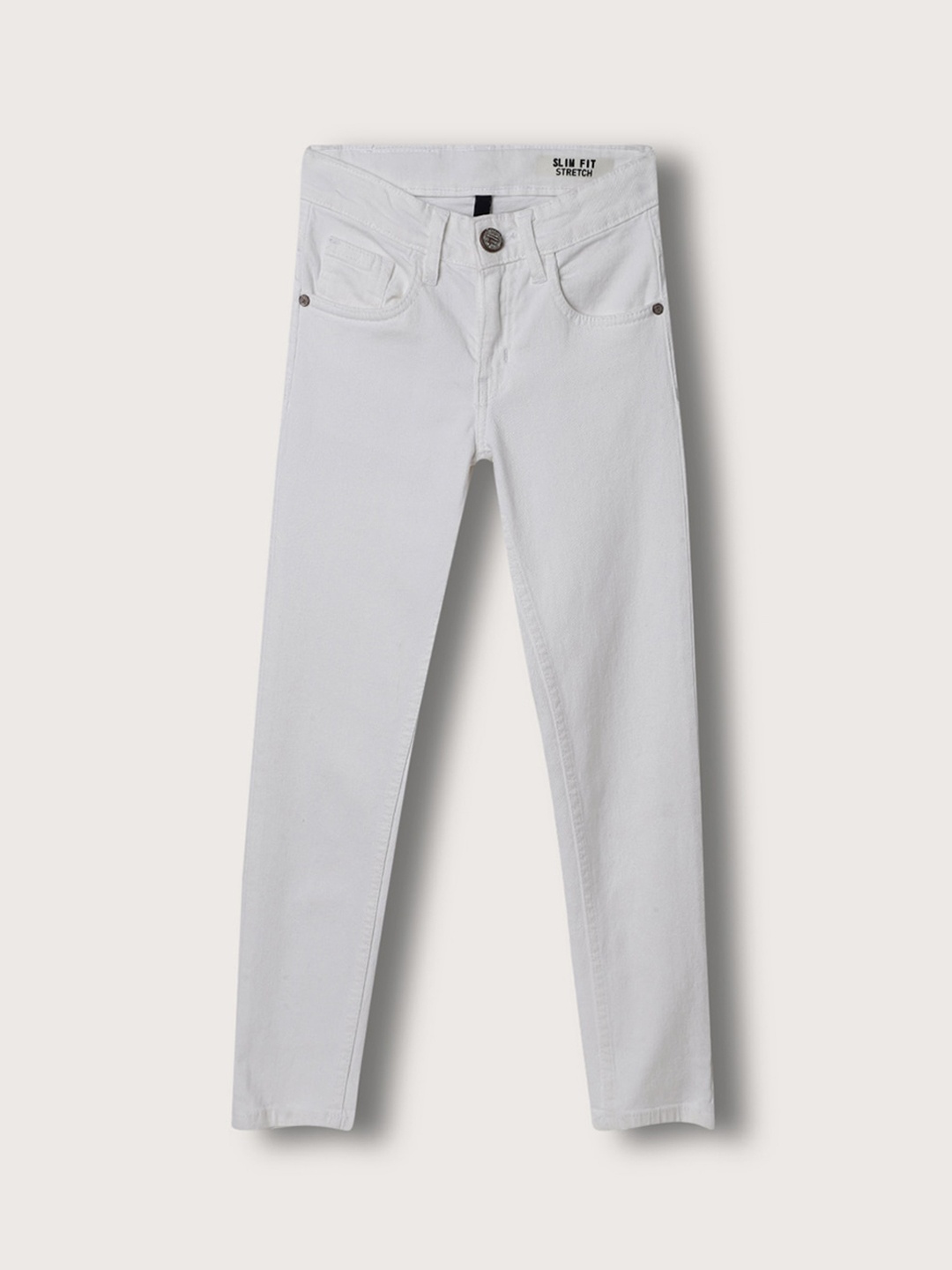 

Blue Giraffe Boys Slim Fit Jeans, White