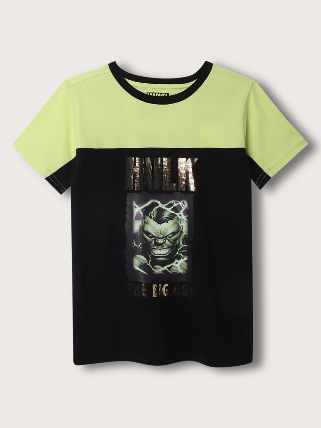 

Blue Giraffe Boys Hulk Printed Pure Cotton T-shirt, White